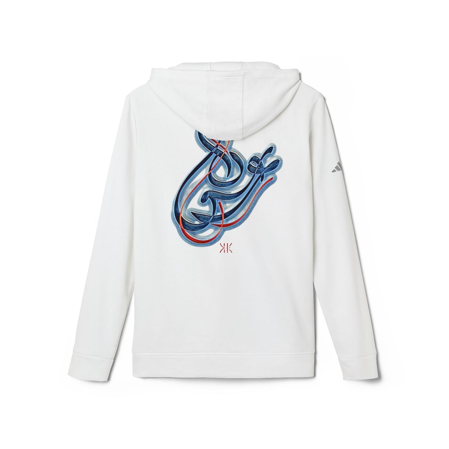 Kalli K X Adidas Unisex Fleece Hoodie-Modern Calligraphy LOVE