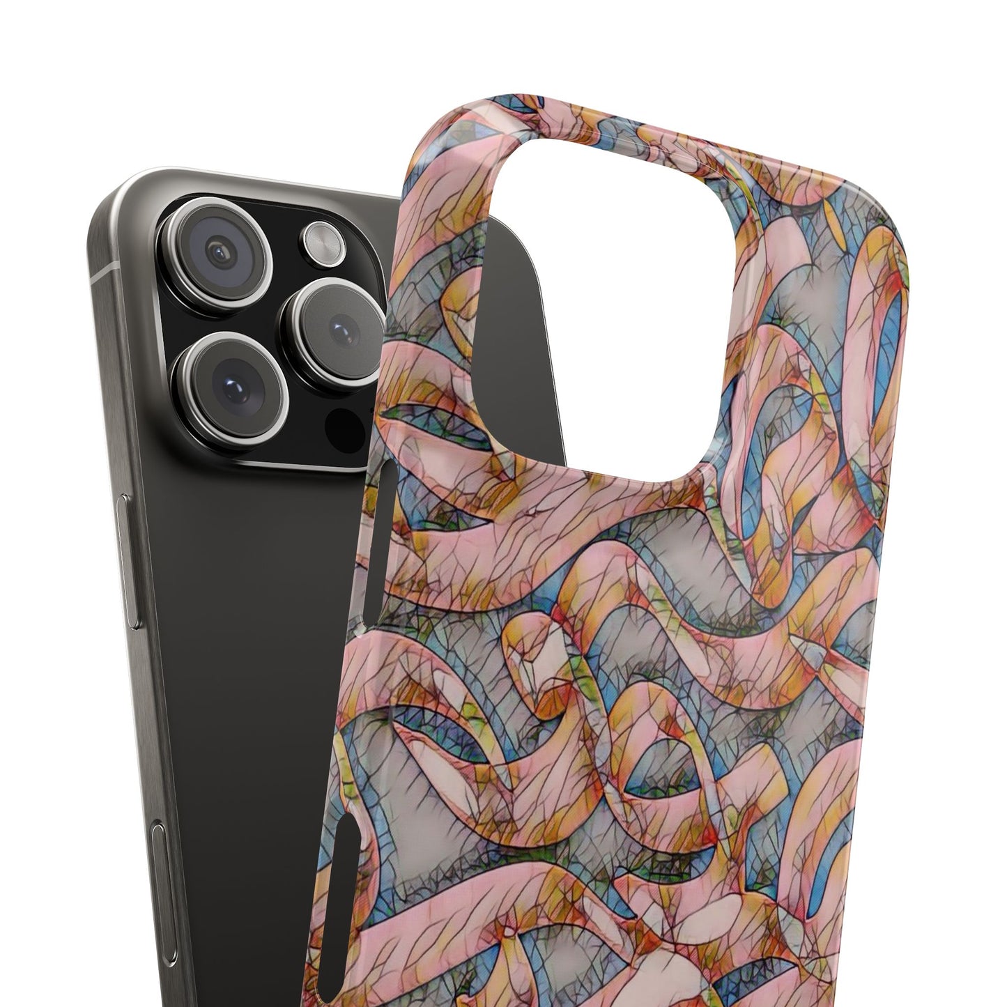 ' Modern Art Slim Phone Case -LOVE I-