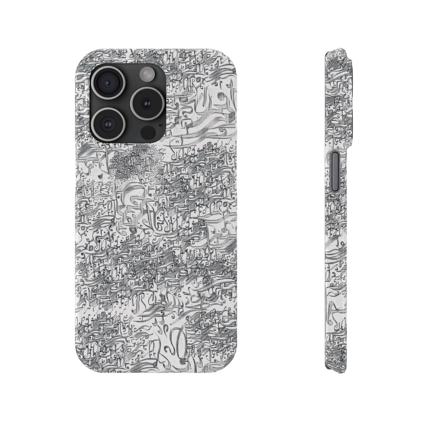 .ه,- ' Modern Art Slim Phone Case -LOVE I- I -.