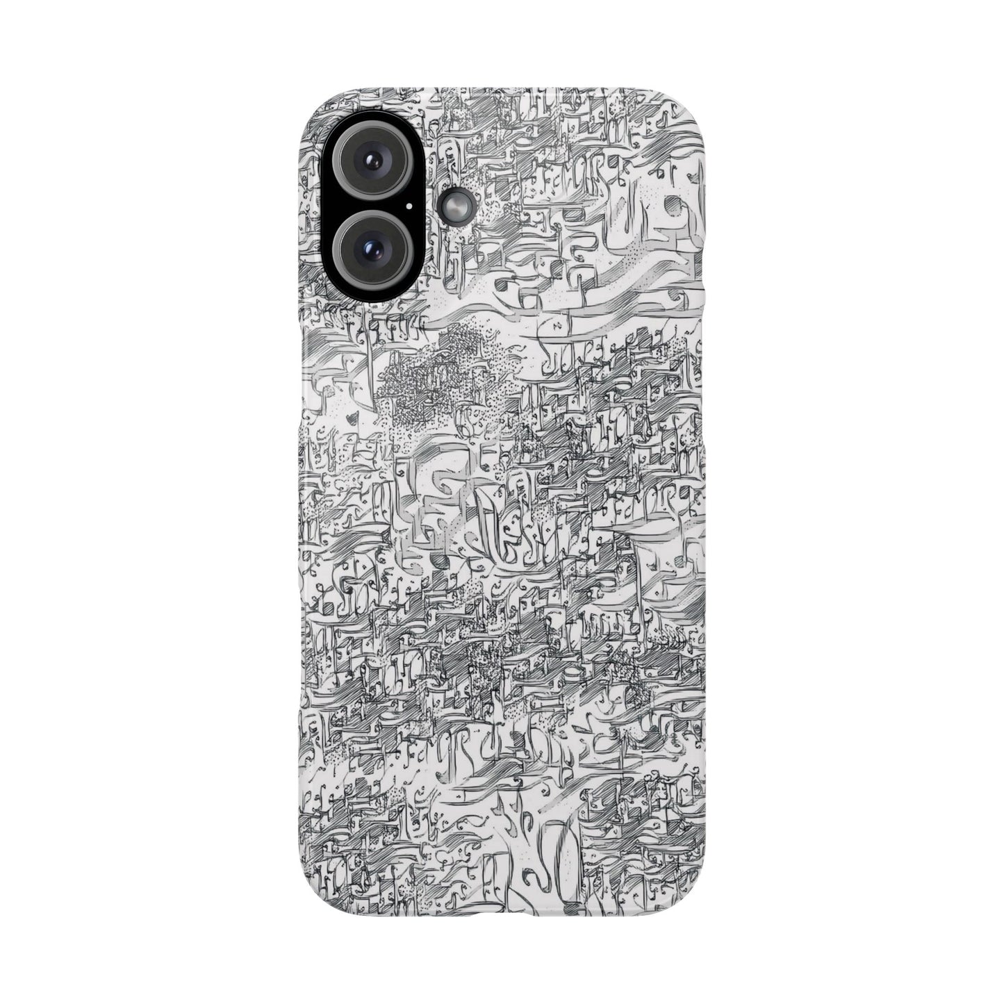 .ه,- ' Modern Art Slim Phone Case -LOVE I- I -.