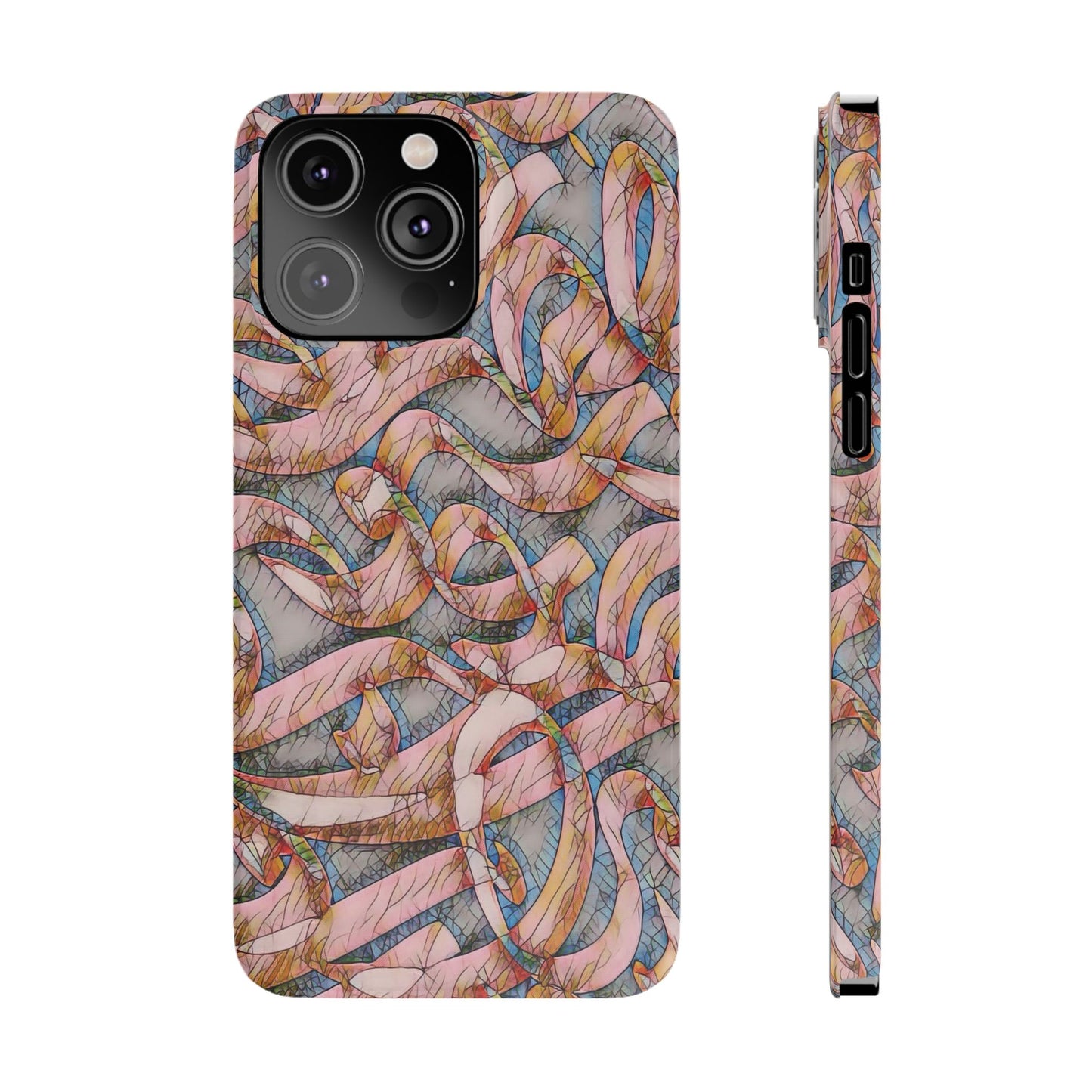 ' Modern Art Slim Phone Case -LOVE I-