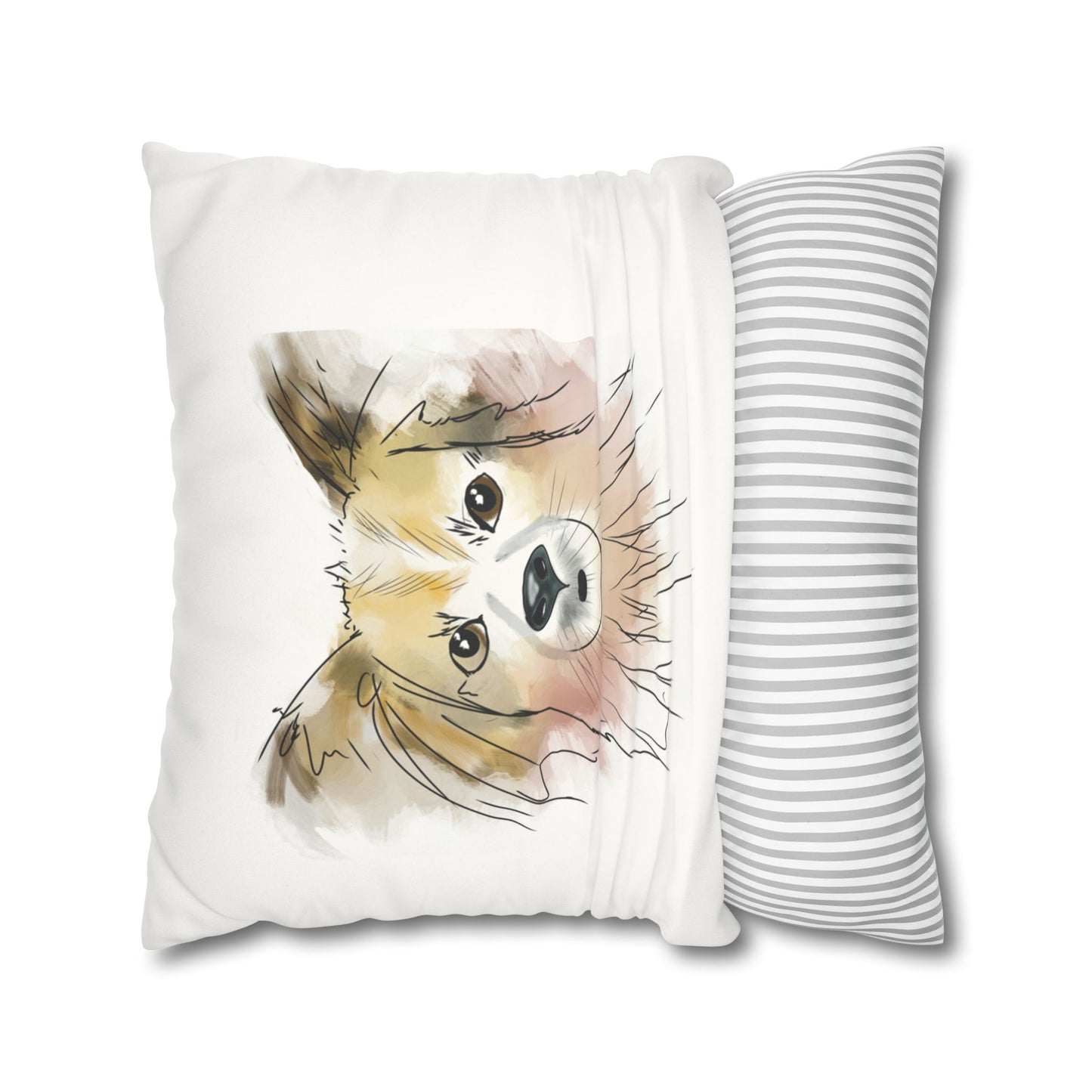 Puppy Faux Suede Pillowcase - Pet Home Design