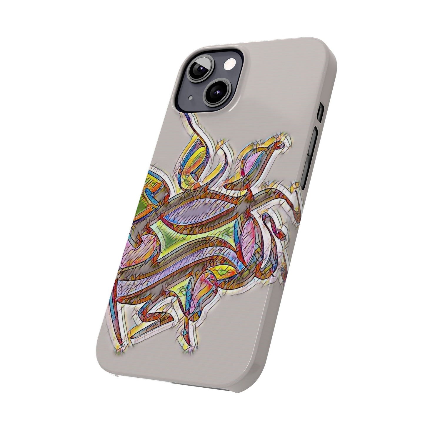' Modern Art Slim Phone Case -LOVE