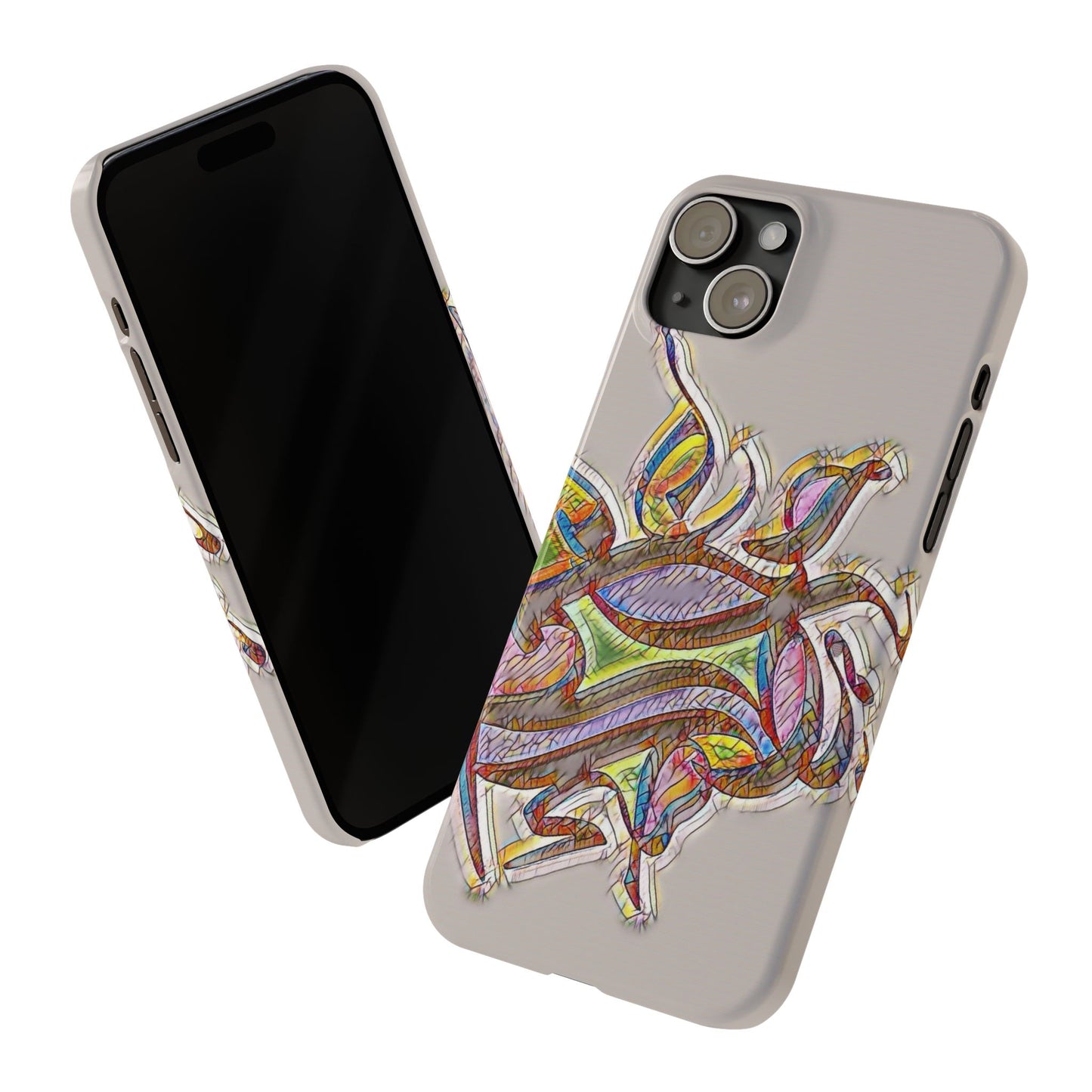 ' Modern Art Slim Phone Case -LOVE