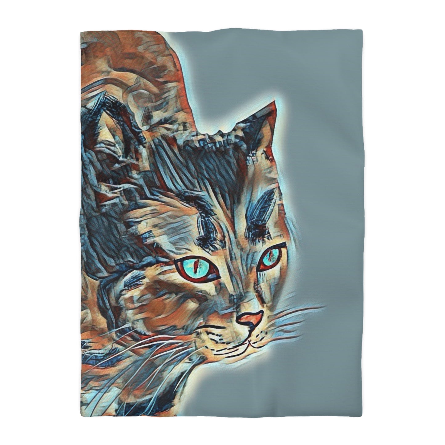Serenity Microfiber Duvet Cover – Elegant Water ink painting for Cozy Bedrooms.