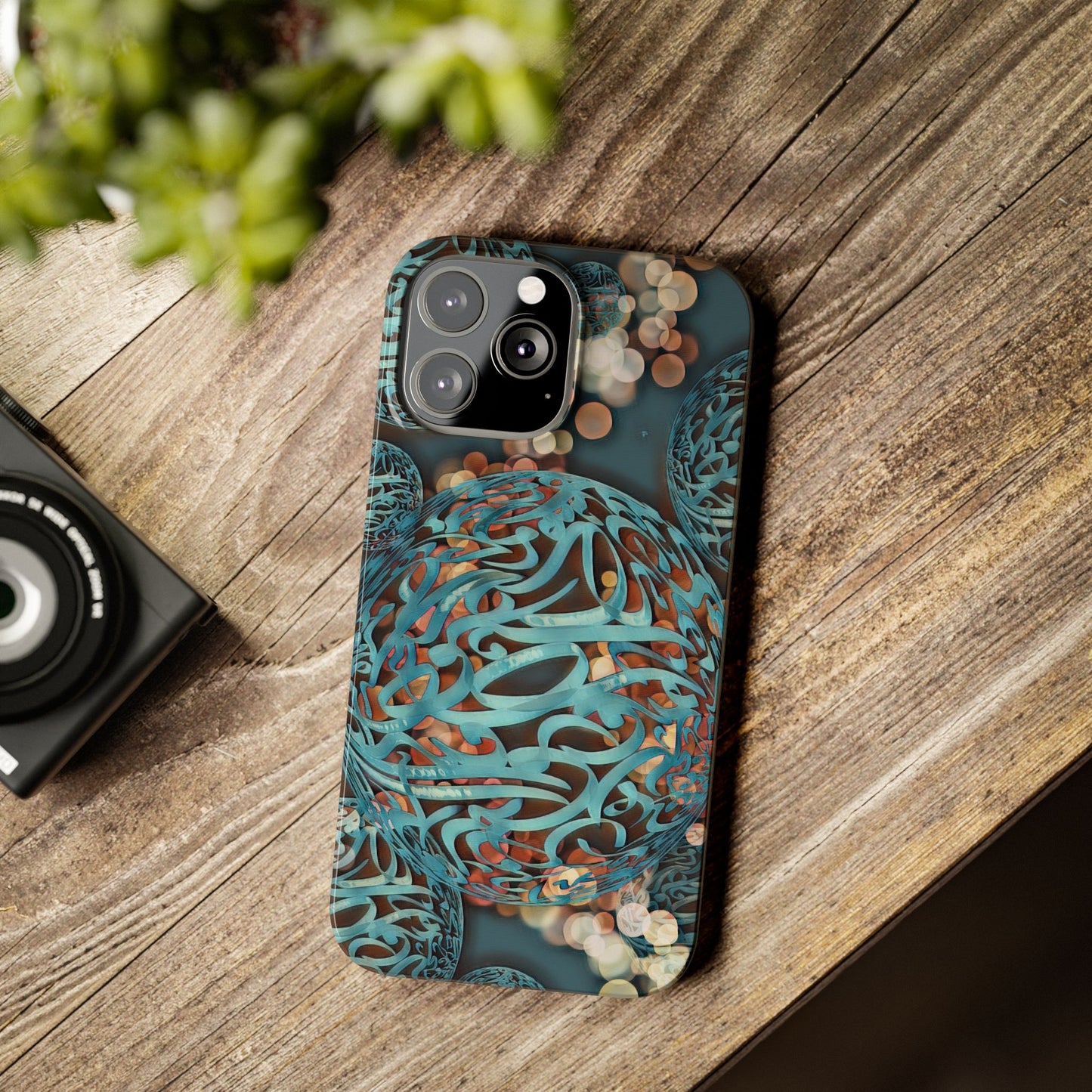 ' Modern Art Slim Phone Case -LOVE