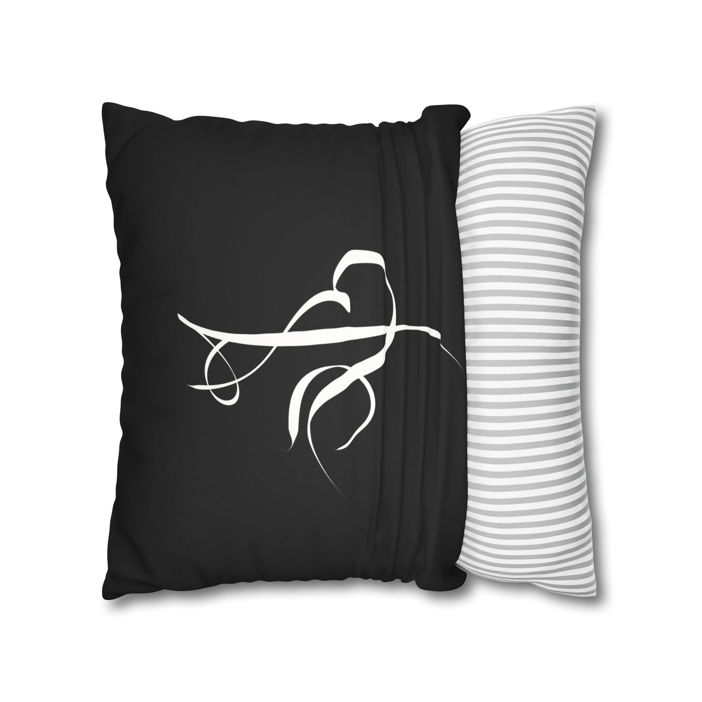 Modern Calligraphy Faux Suede Pillowcase - Home Design