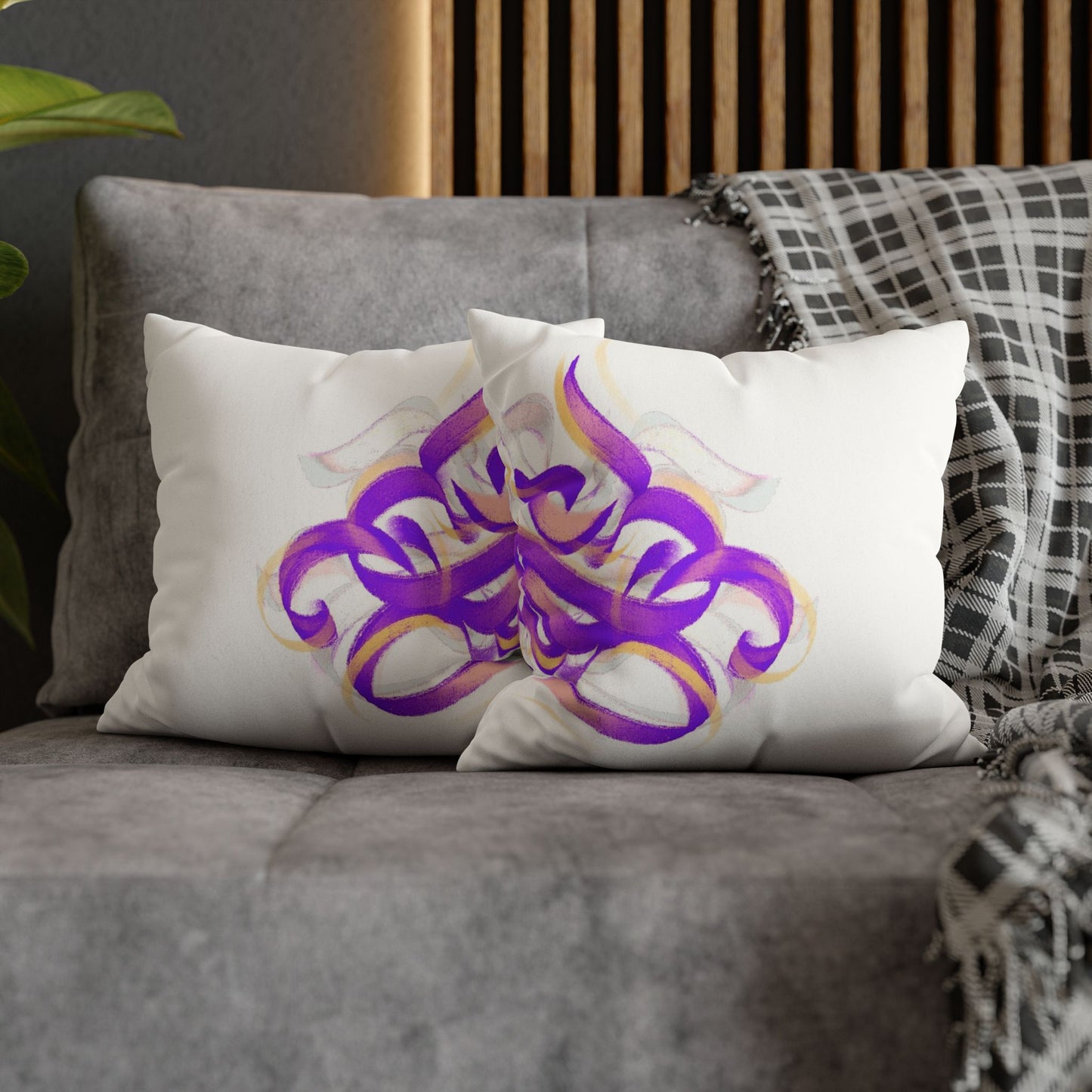 Square Pillowcase - Persian Calligraphy, Modern Handwriting Design