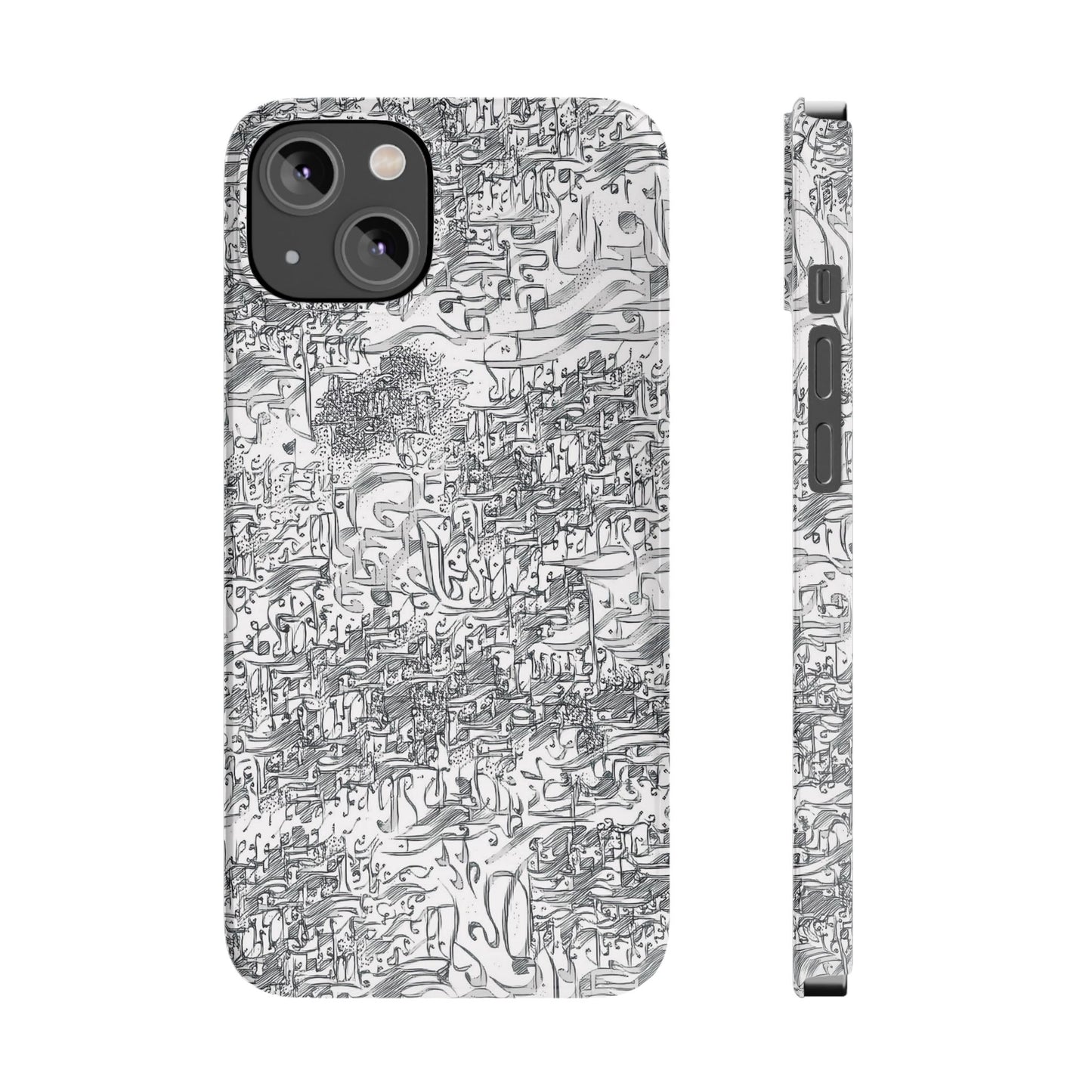 .ه,- ' Modern Art Slim Phone Case -LOVE I- I -.