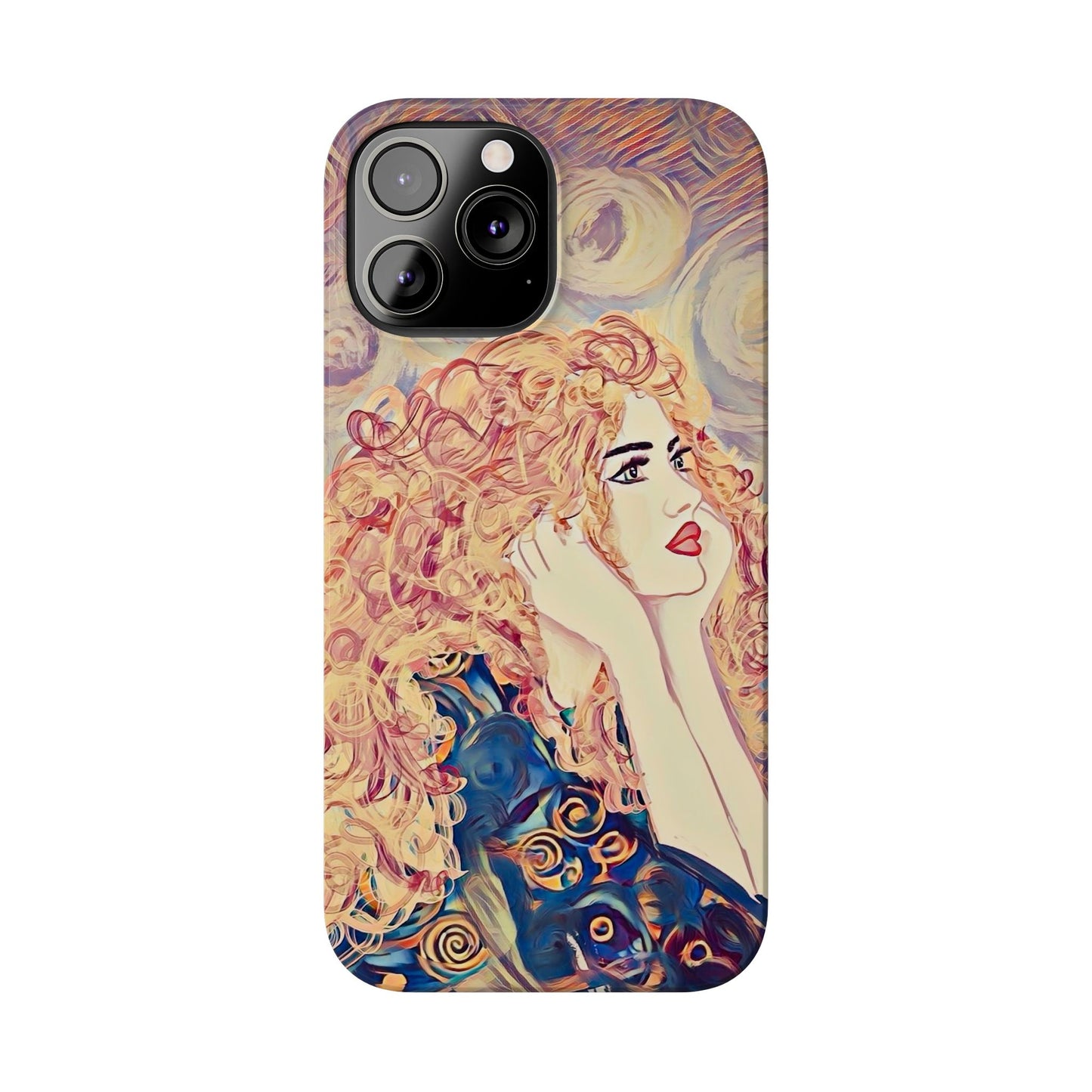 ' Modern Art Slim Phone Case -LOVE,