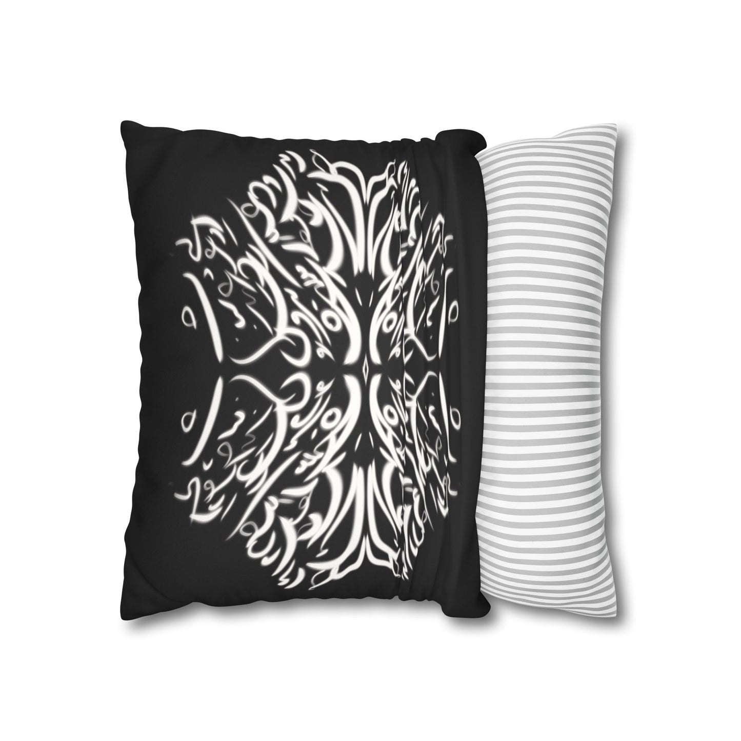 Persian Calligraphy beauty Faux Suede Square Pillow Cover