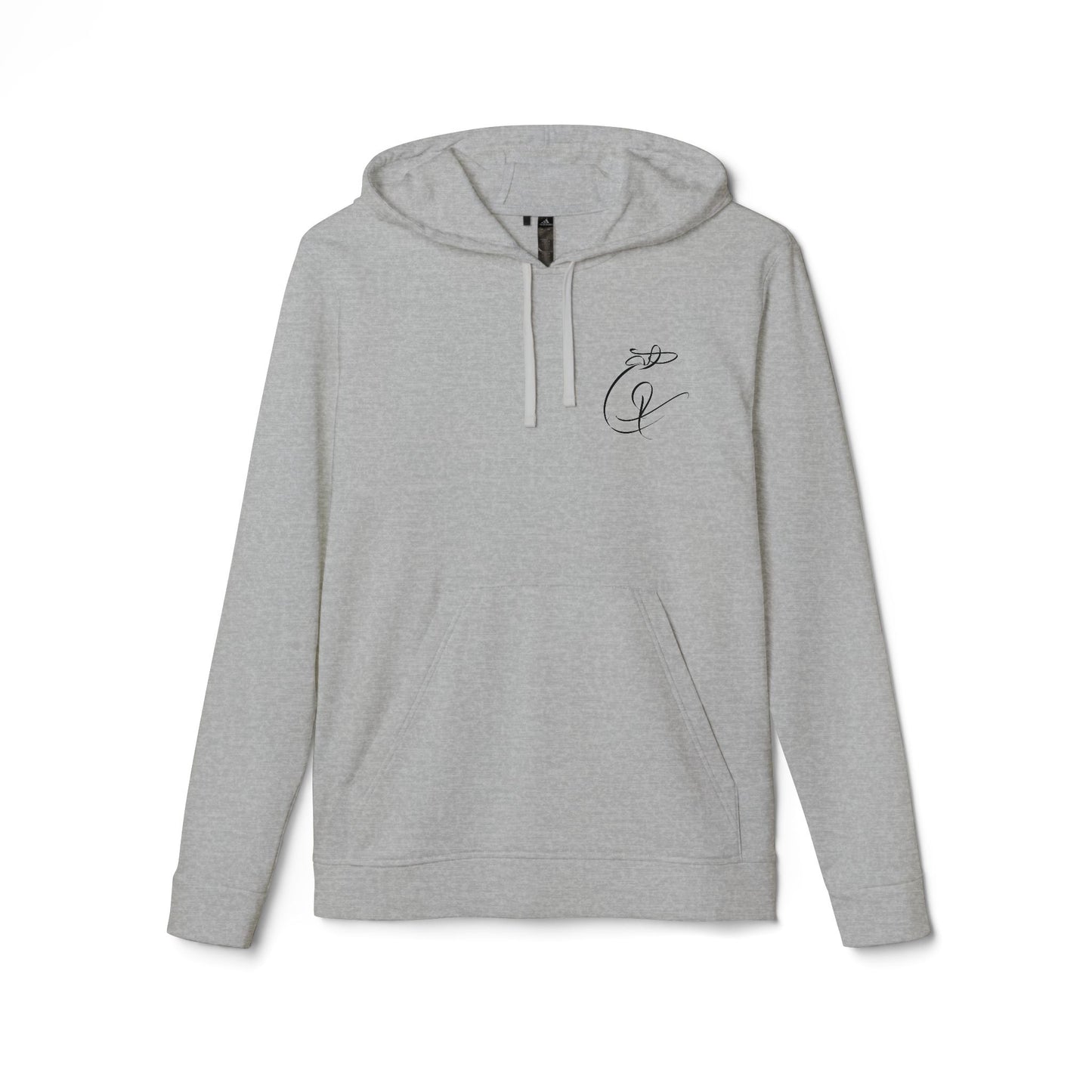 Fleece Hoodie with Modern Calligraphy Adidas Design