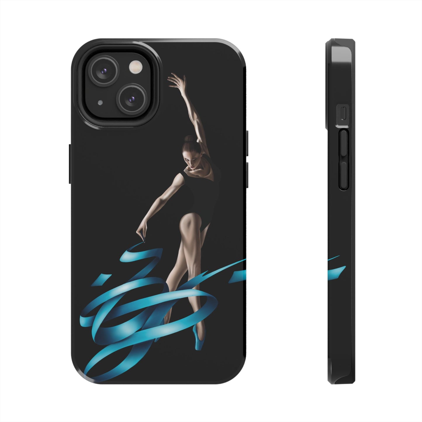 Phone Case - Ballerina with Blue Ribbon Persian Calligraphy Design