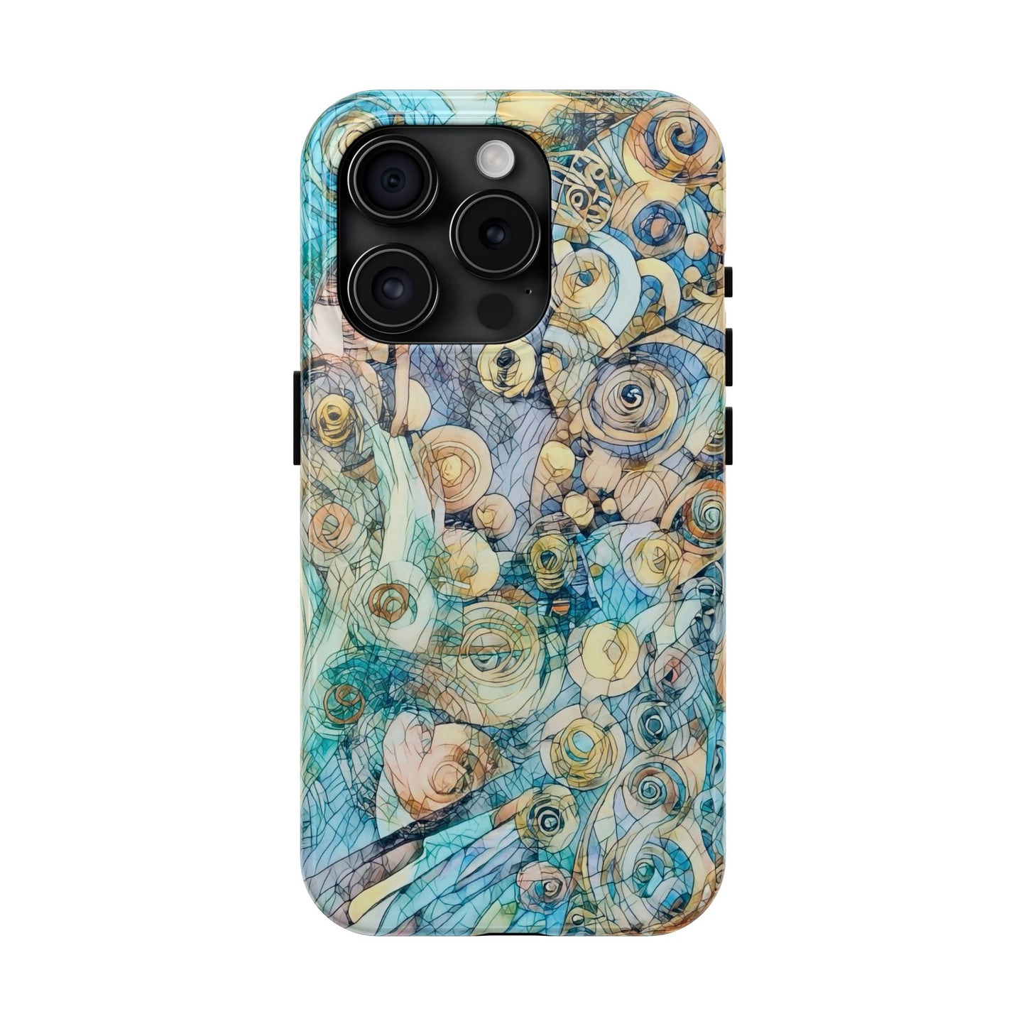 Golden Swirls Phone Case