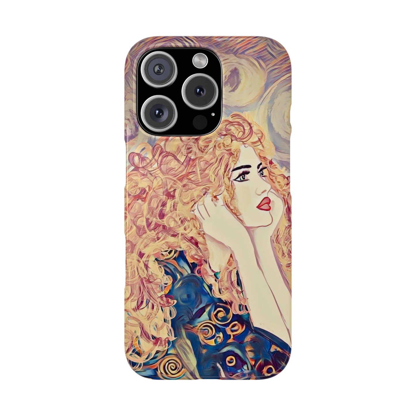 ' Modern Art Slim Phone Case -LOVE,