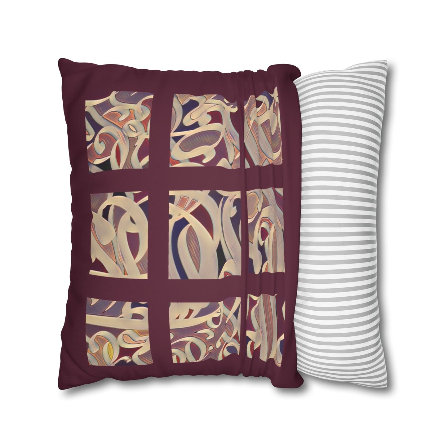 Copy of Copy of Square Pillowcase - Persian Calligraphy, Modern Handwriting Design