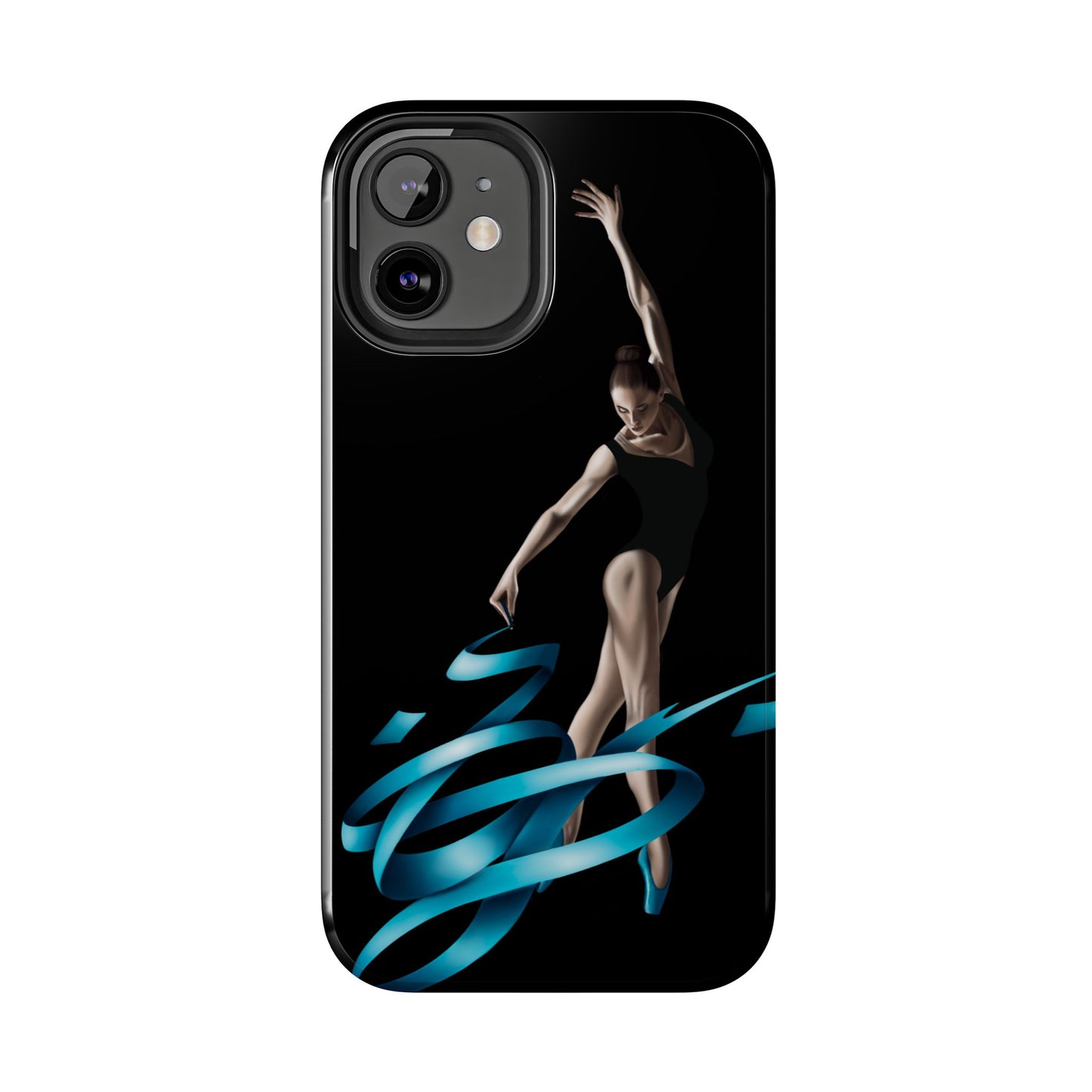 Phone Case - Ballerina with Blue Ribbon Persian Calligraphy Design