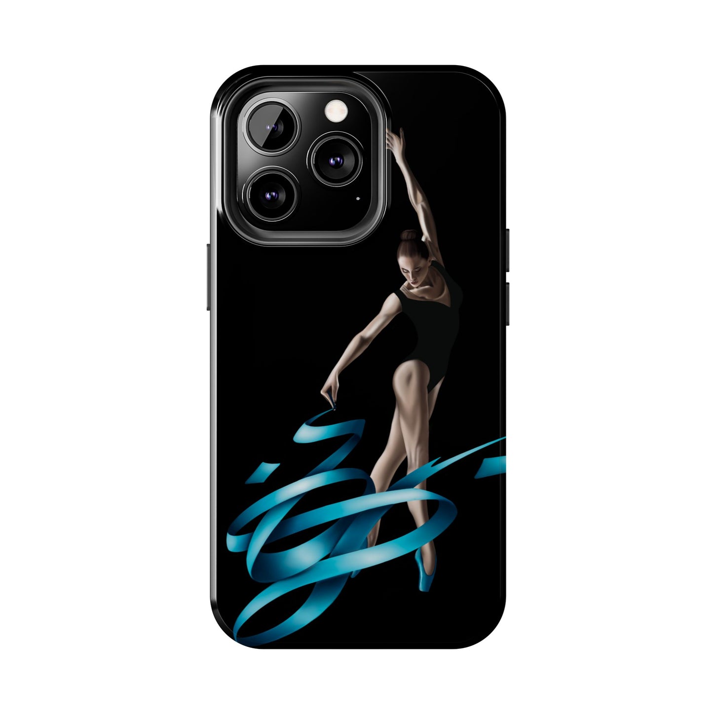 Phone Case - Ballerina with Blue Ribbon Persian Calligraphy Design
