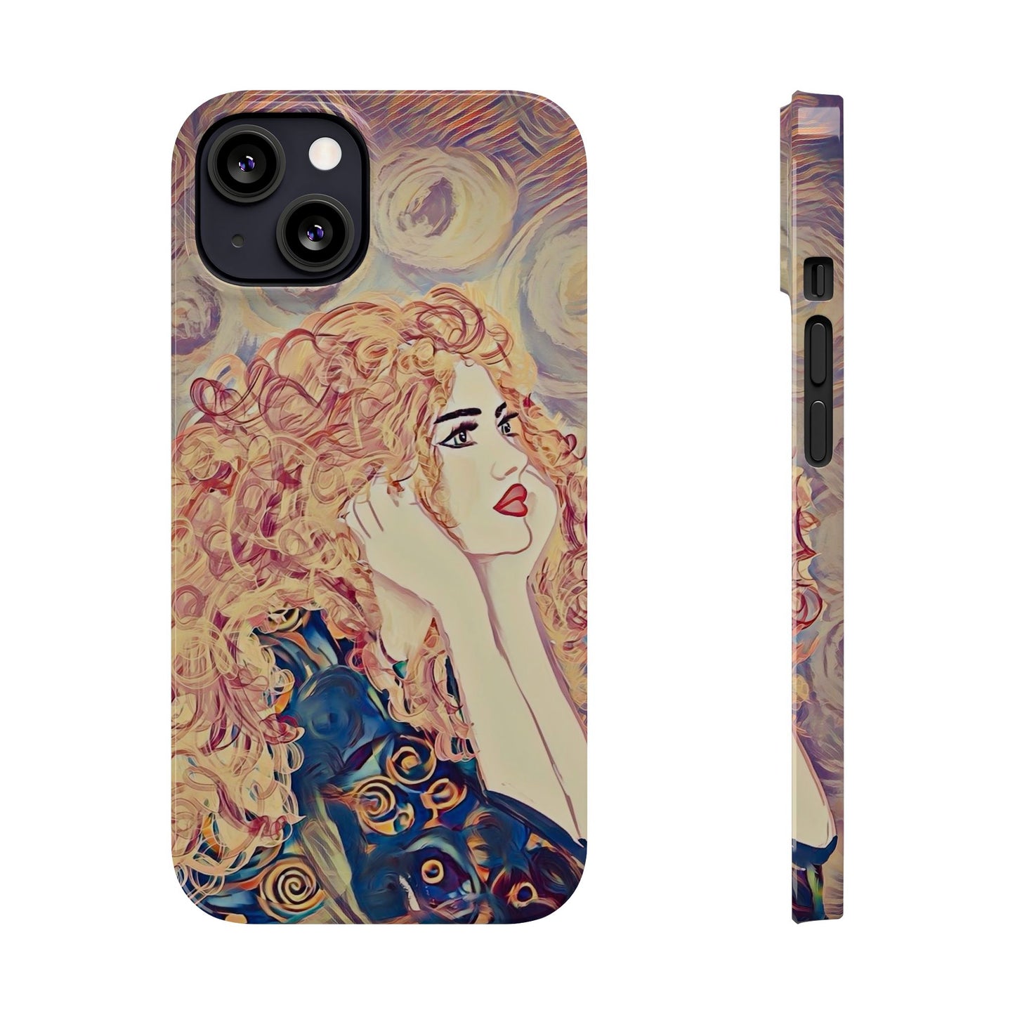 ' Modern Art Slim Phone Case -LOVE,