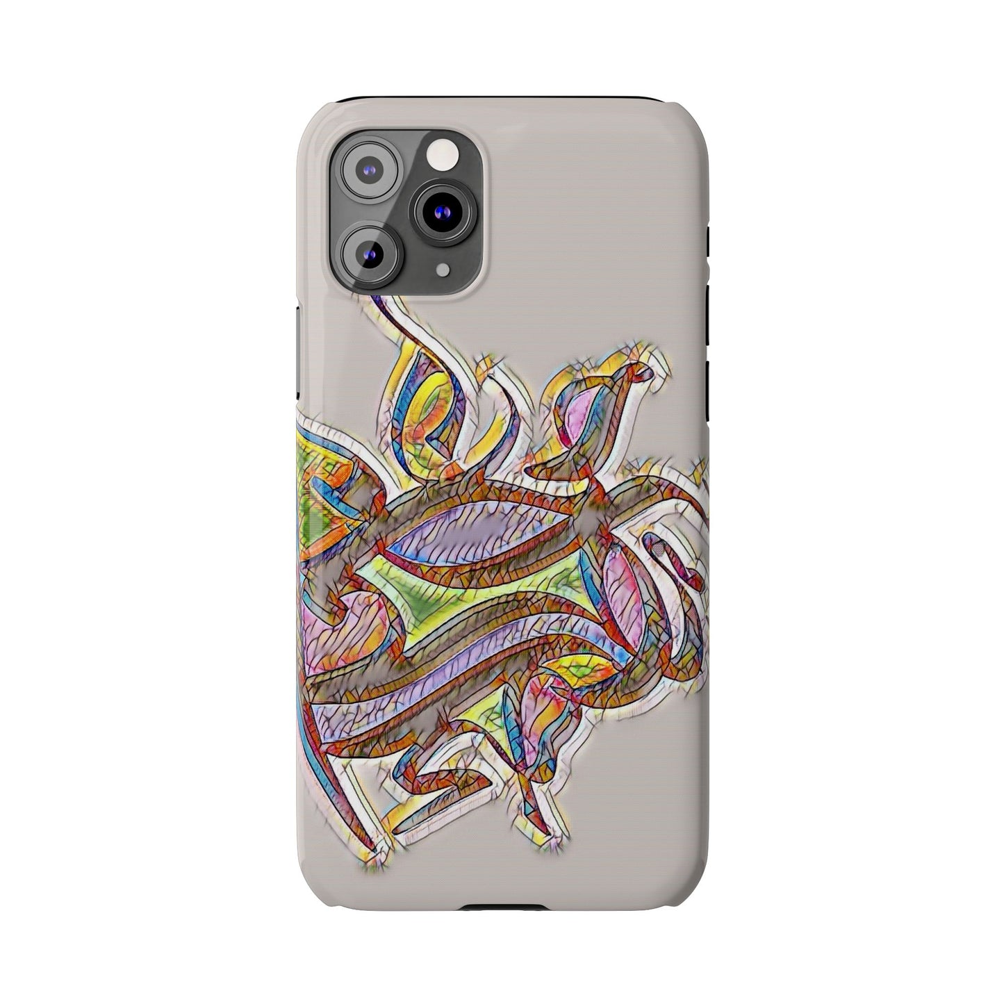 ' Modern Art Slim Phone Case -LOVE