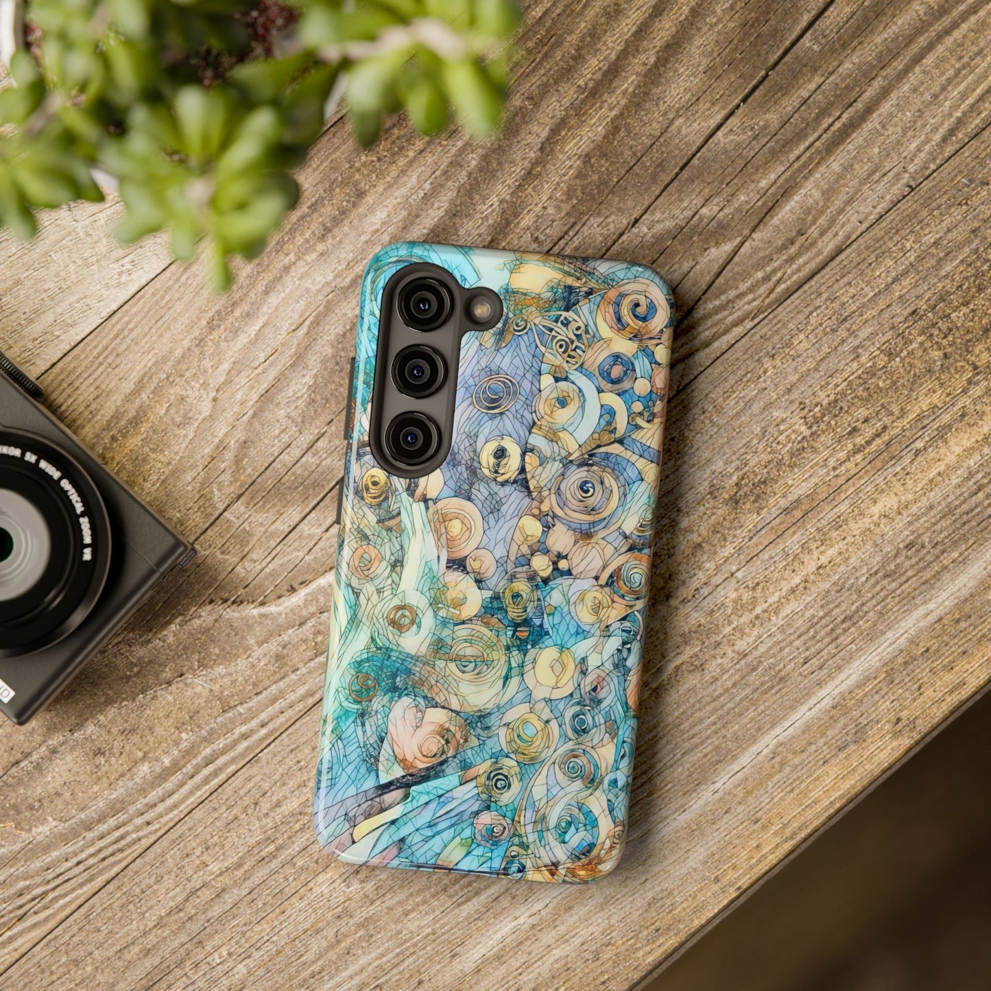 Golden Swirls Phone Case