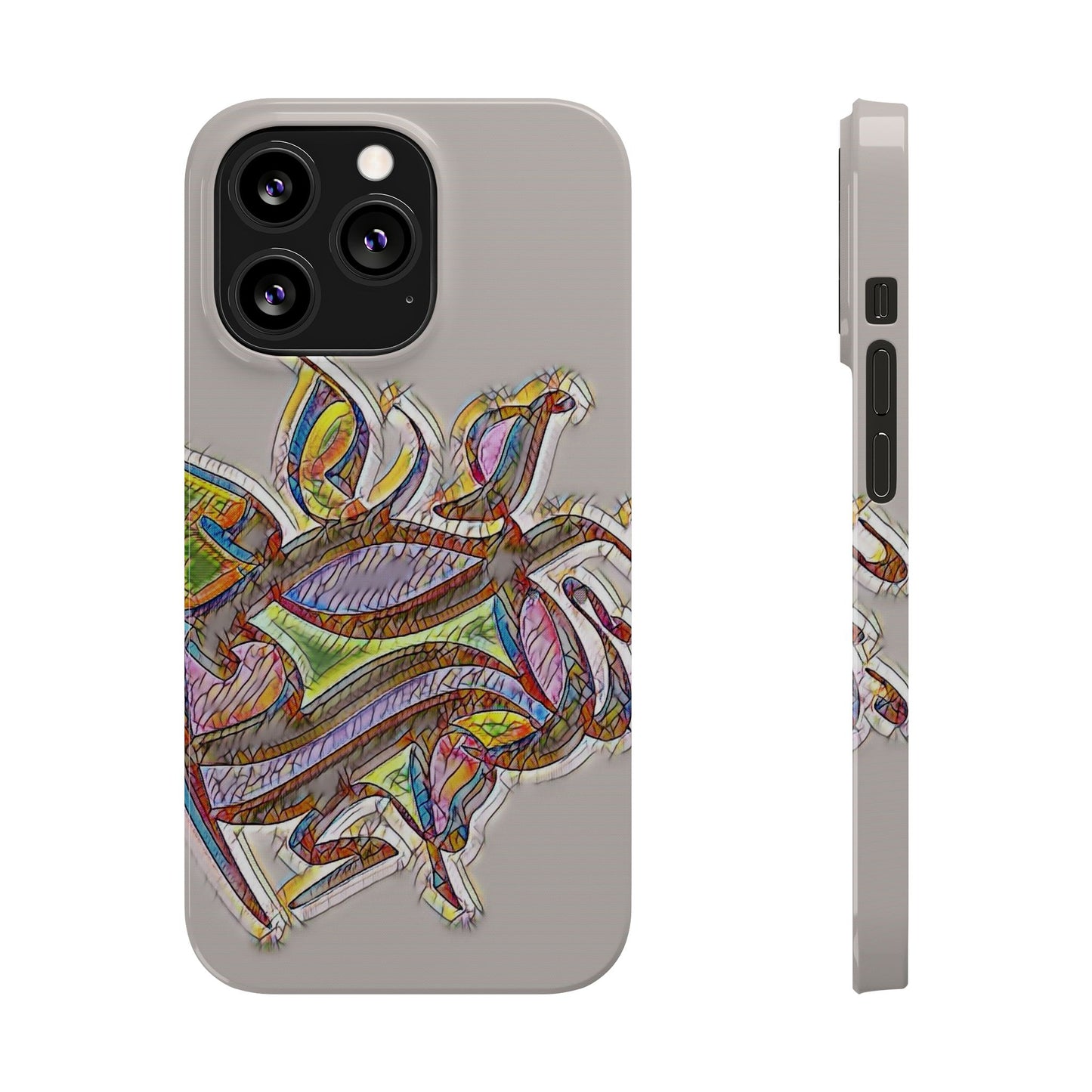' Modern Art Slim Phone Case -LOVE