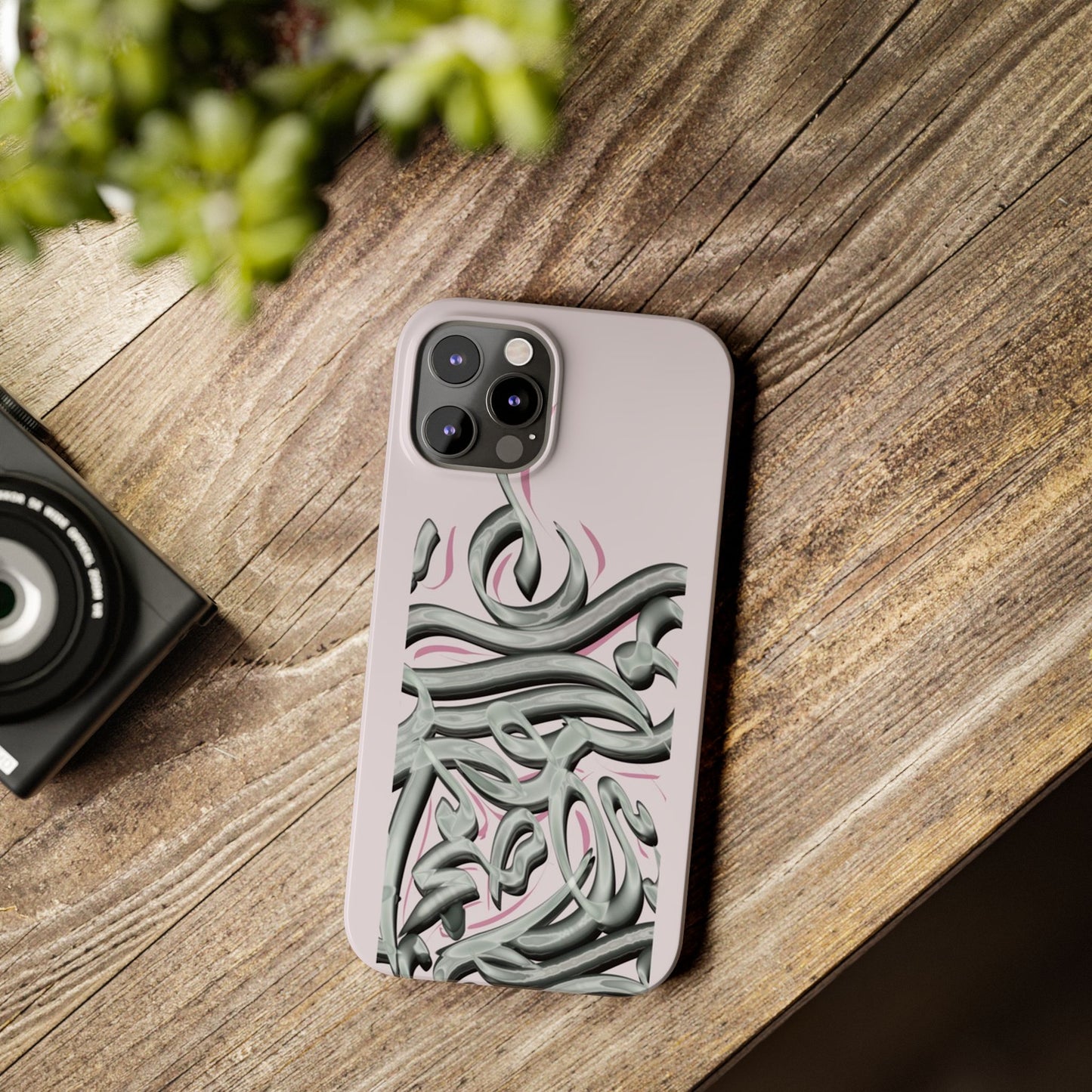 Modern Art Slim Phone Case -LOVE,