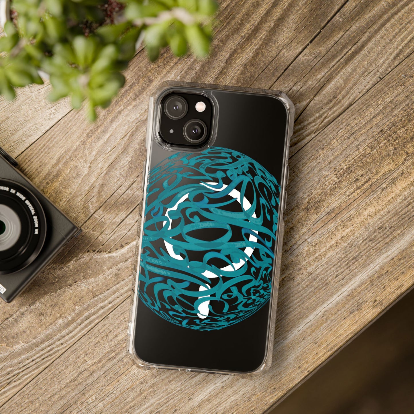 Copy of Copy of Phone Case - Pink Ribbon Persian Calligraphy Design - Magnetic Case