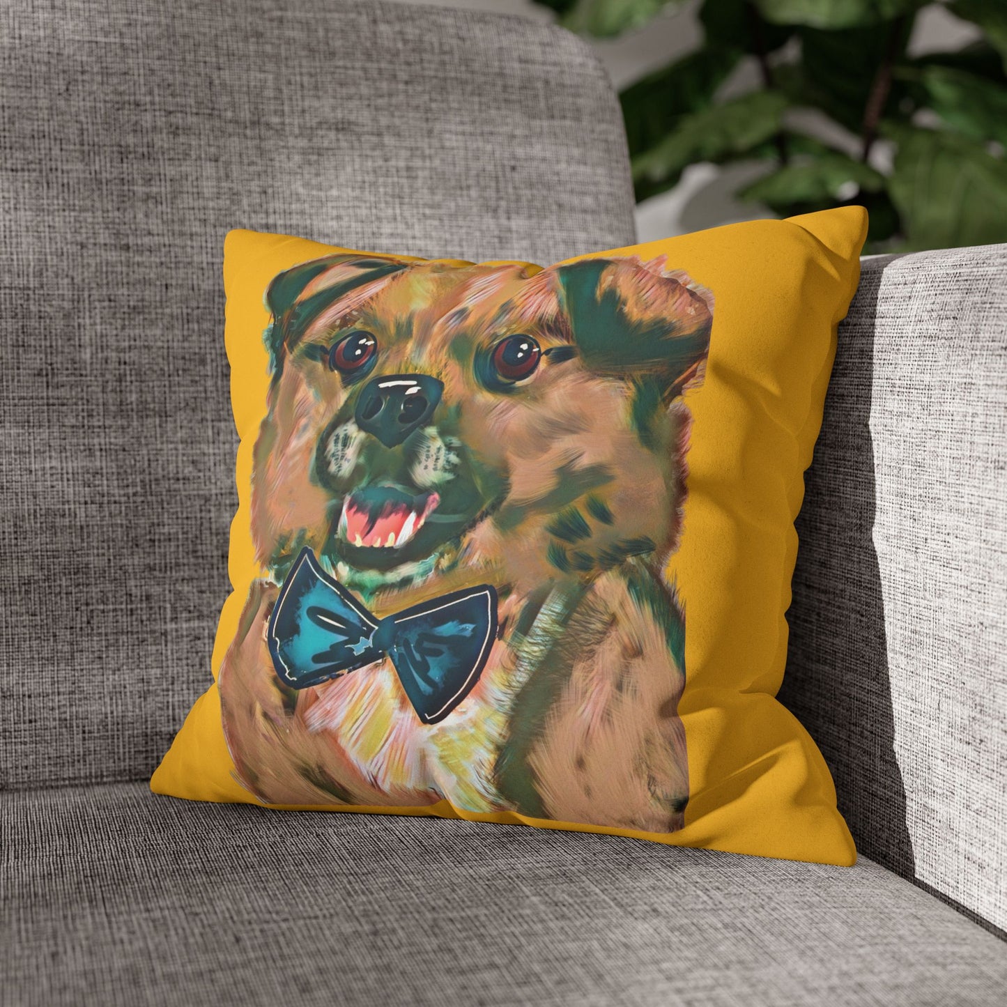 Baghlava Pillowcase - Modern Art Portrait Watercolour Design