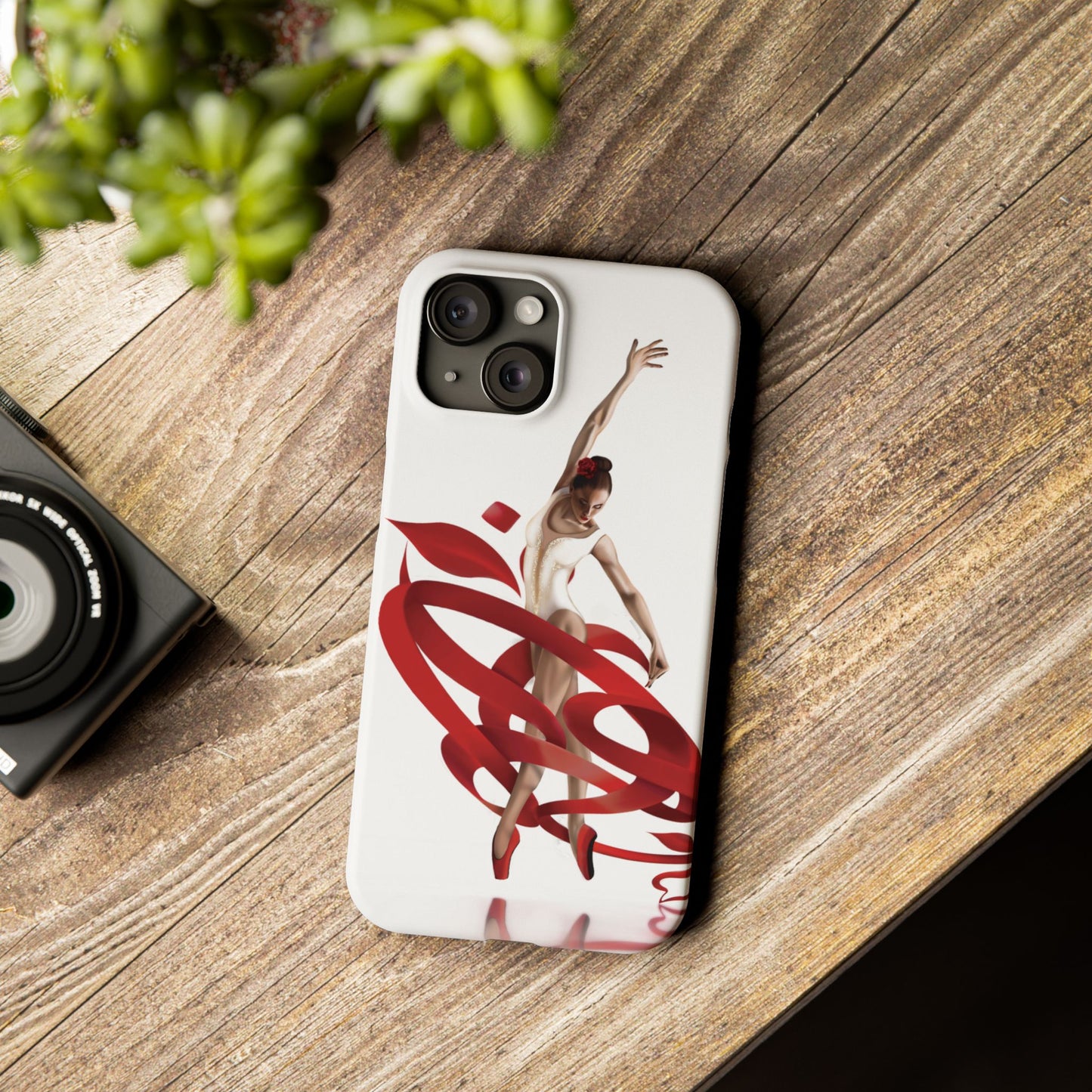 Elegant Ballet Dancer Ribbon Slim Phone Case - Perfect for Dance Lovers