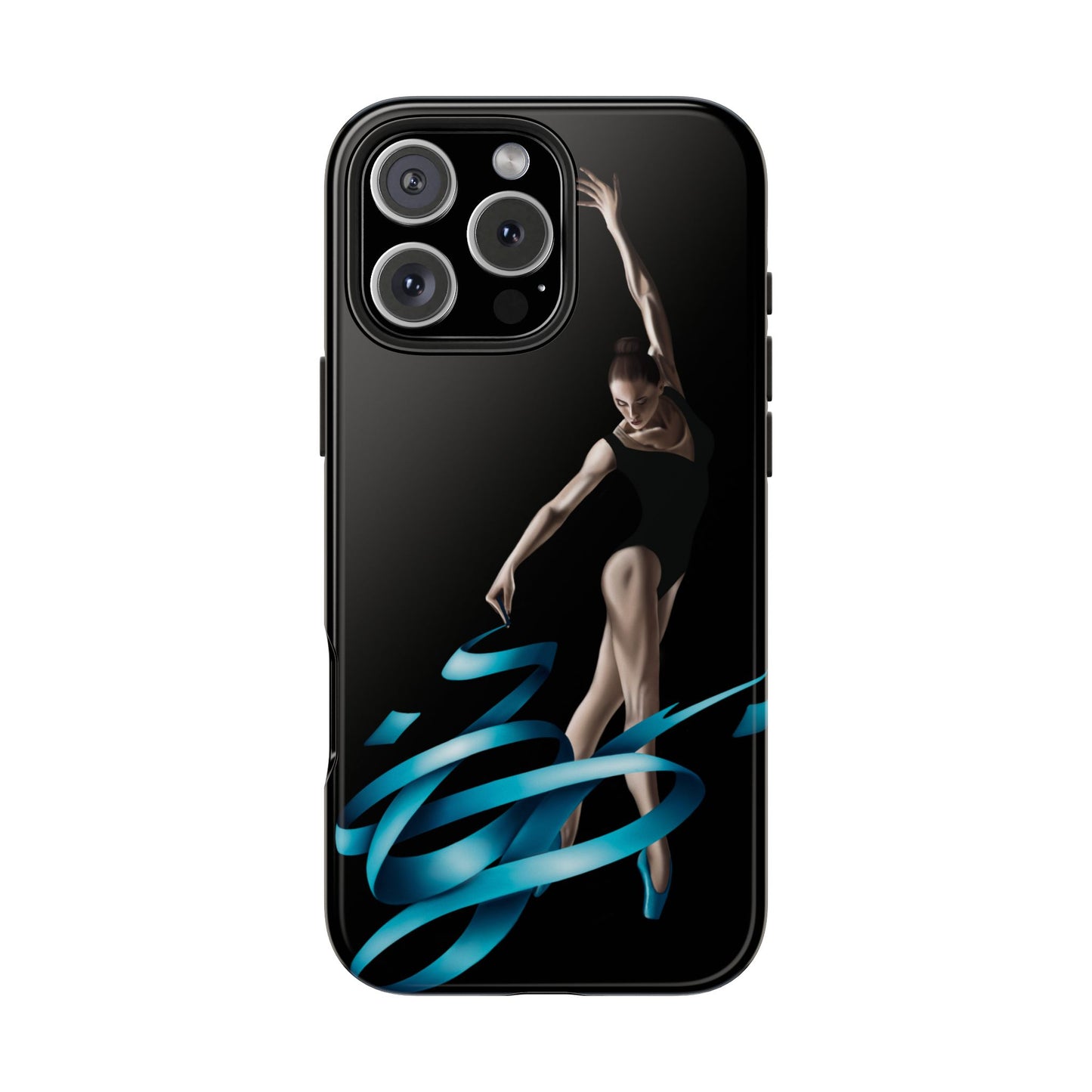 Phone Case - Ballerina with Blue Ribbon Persian Calligraphy Design