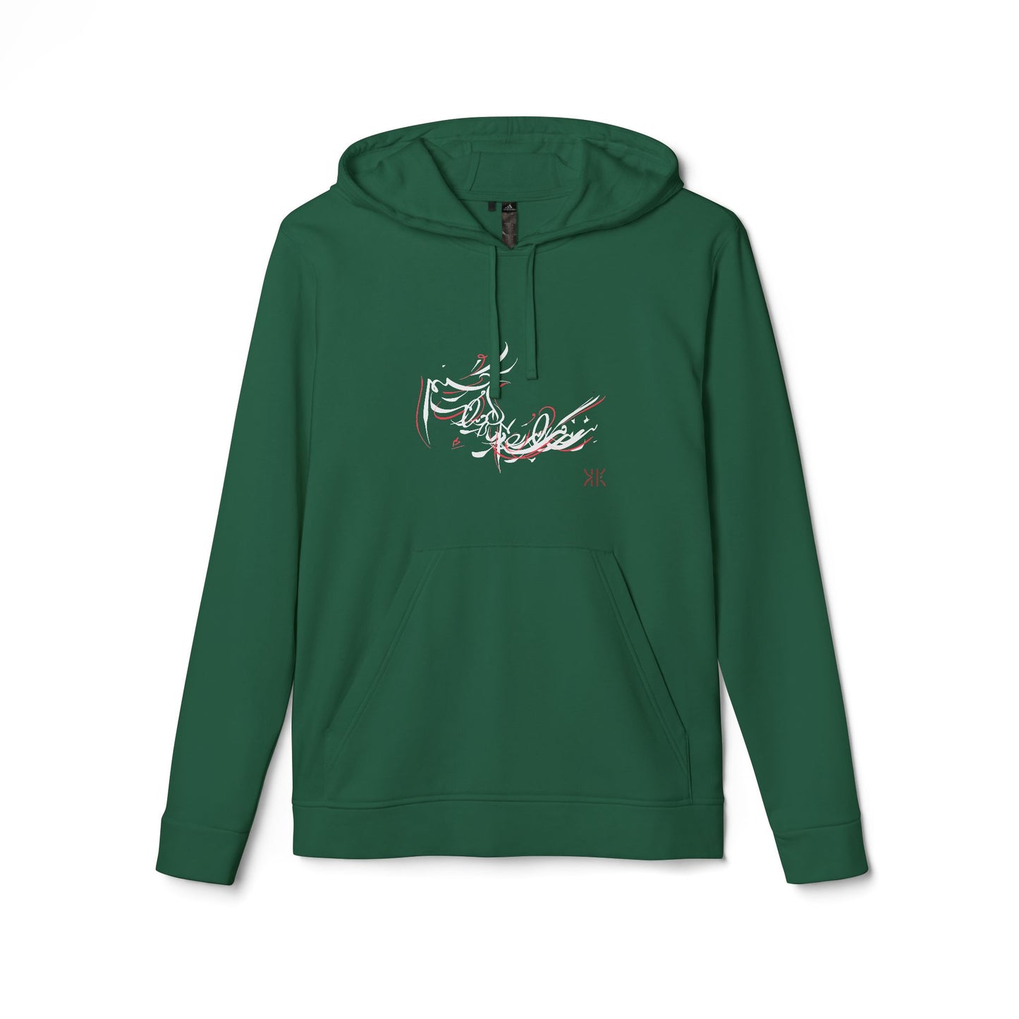 Adidas Fleece Hoodie with Kalli K. Modern Persian Calligraphy Design