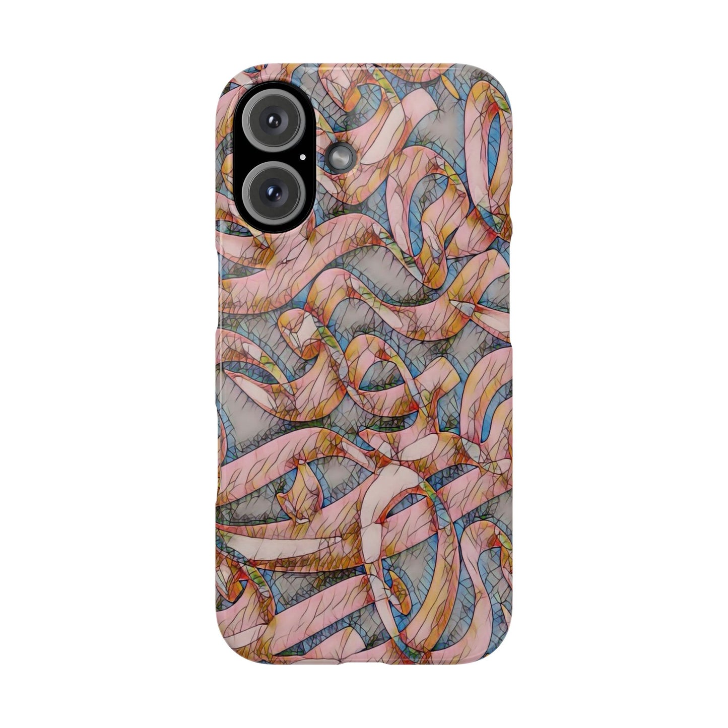 ' Modern Art Slim Phone Case -LOVE I-