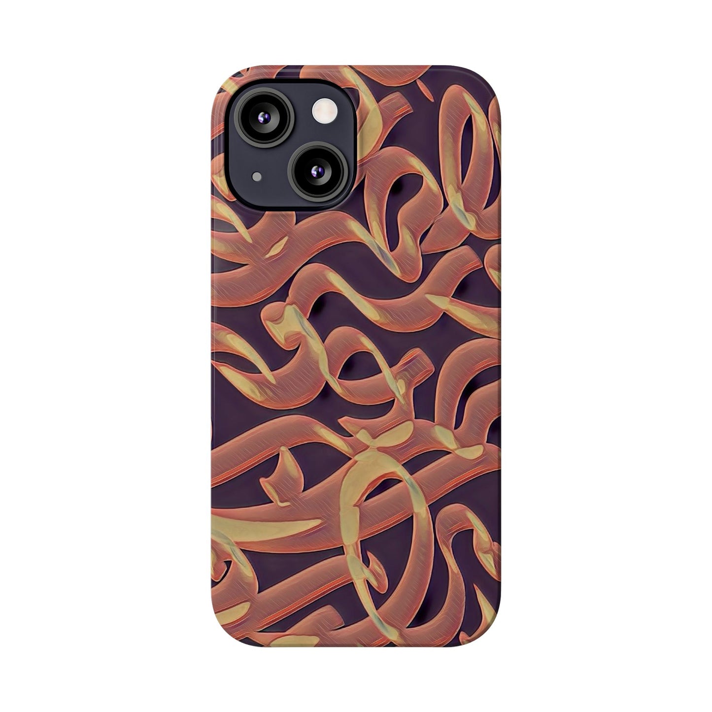 ' Modern Art Slim Phone Case -LOVE I-