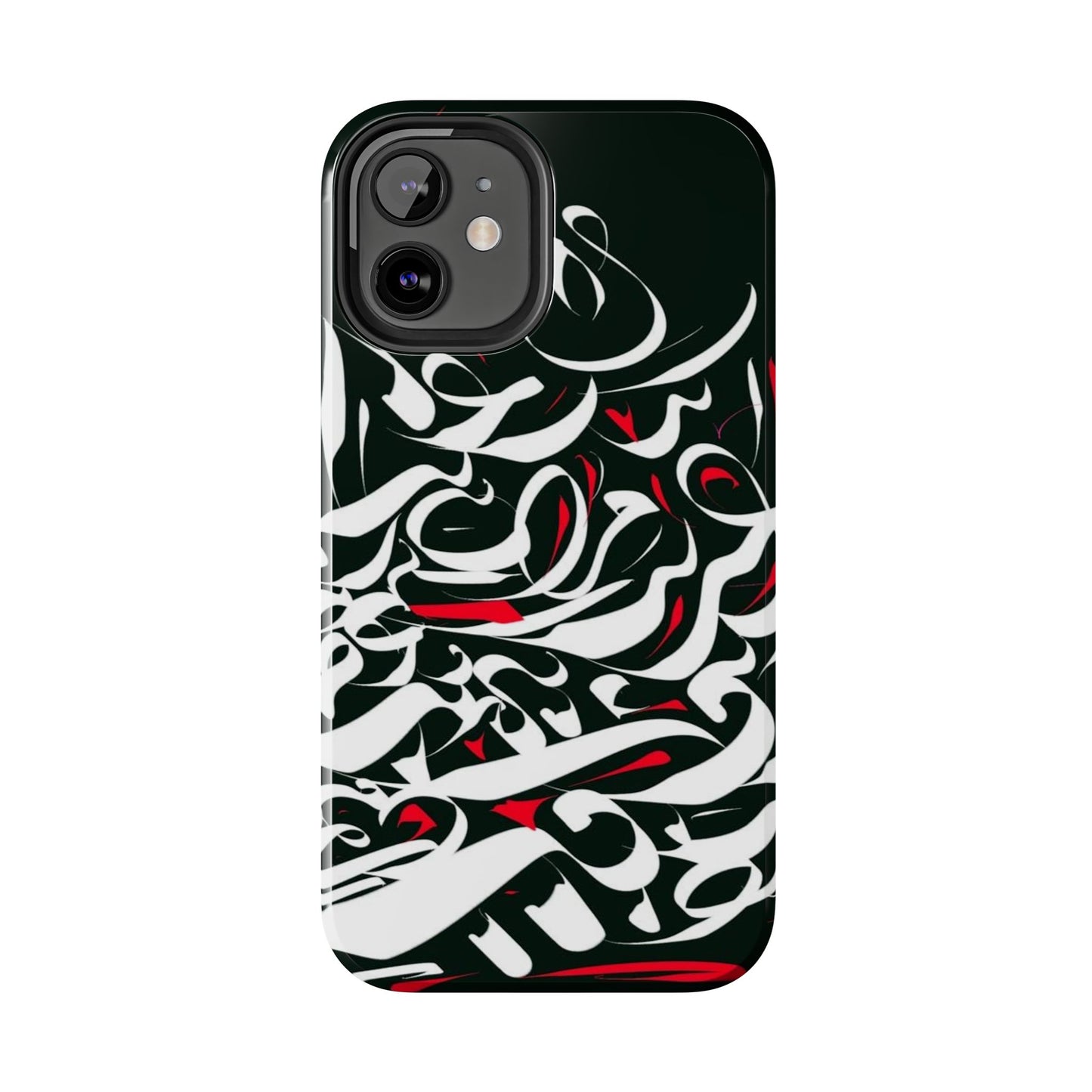 Phone Case Calligraphy Red Black White Tough Phone Case