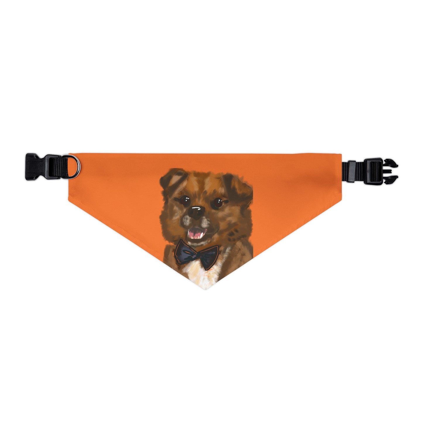 Baghlava Pet Bandana Collar with Dog Portrait