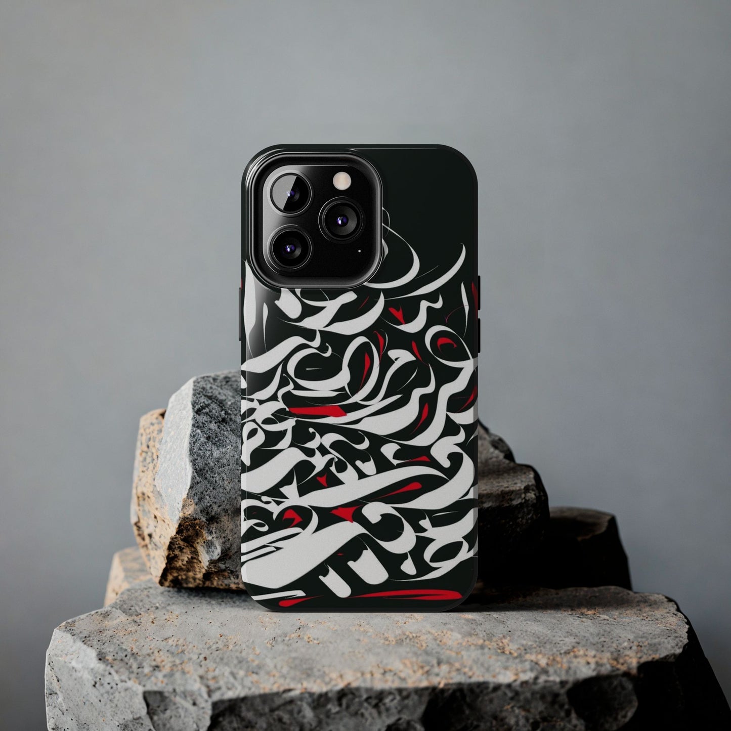 Phone Case Calligraphy Red Black White Tough Phone Case