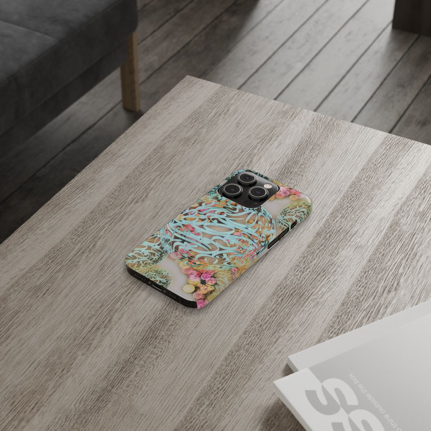 Copy of Copy of Copy of ' Modern Art Slim Phone Case -LOVE I-