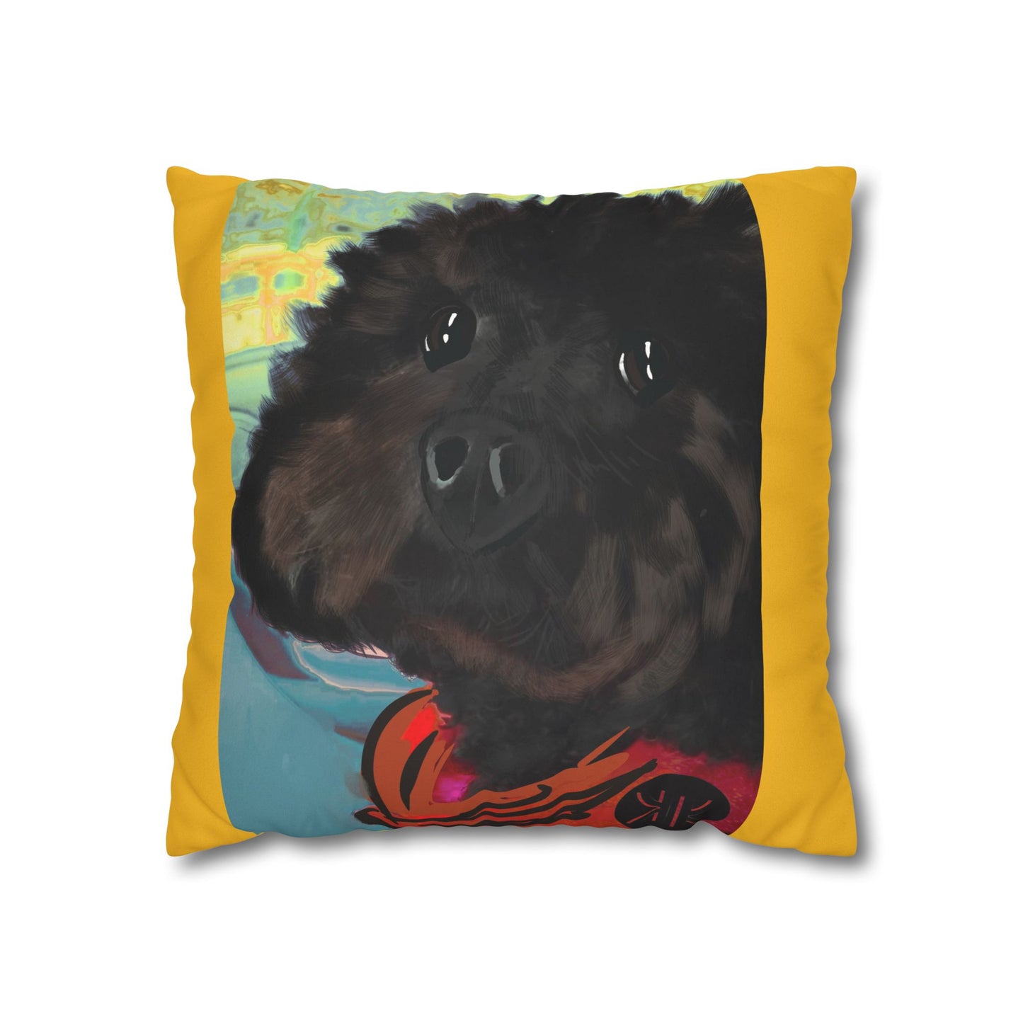 COAL Pillowcase - Modern Art Portrait Watercolour Design