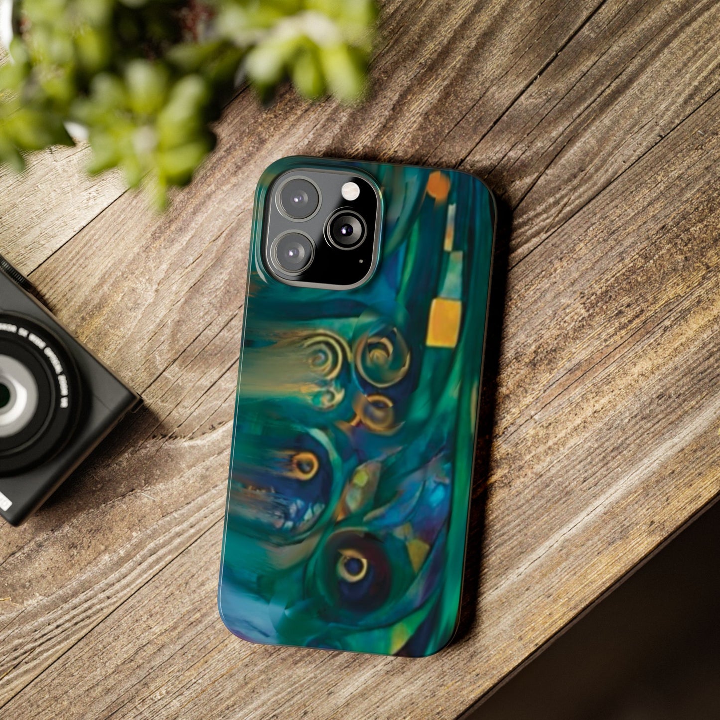 ' Modern Art Slim Phone Case -LOVE I-