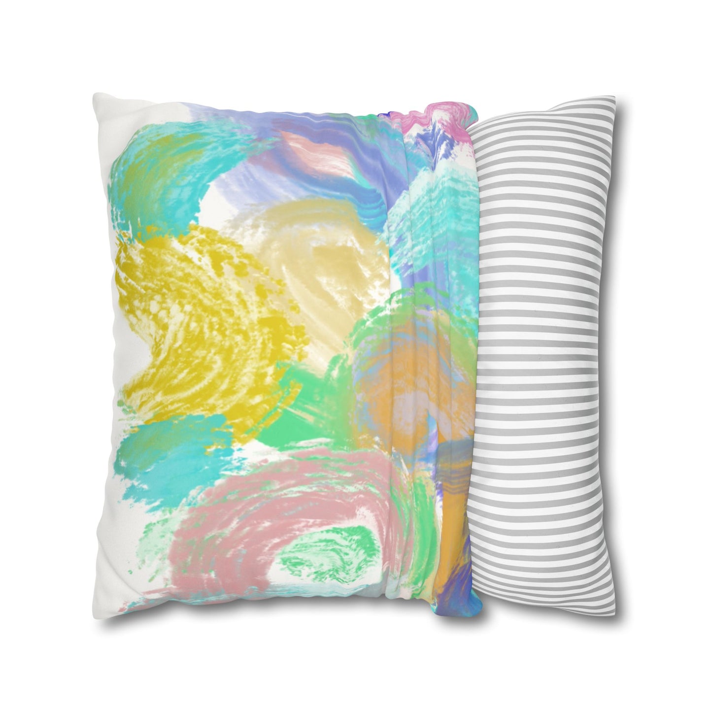 Copy of Square Pillowcase - Modern Art Portrait Watercolour Design