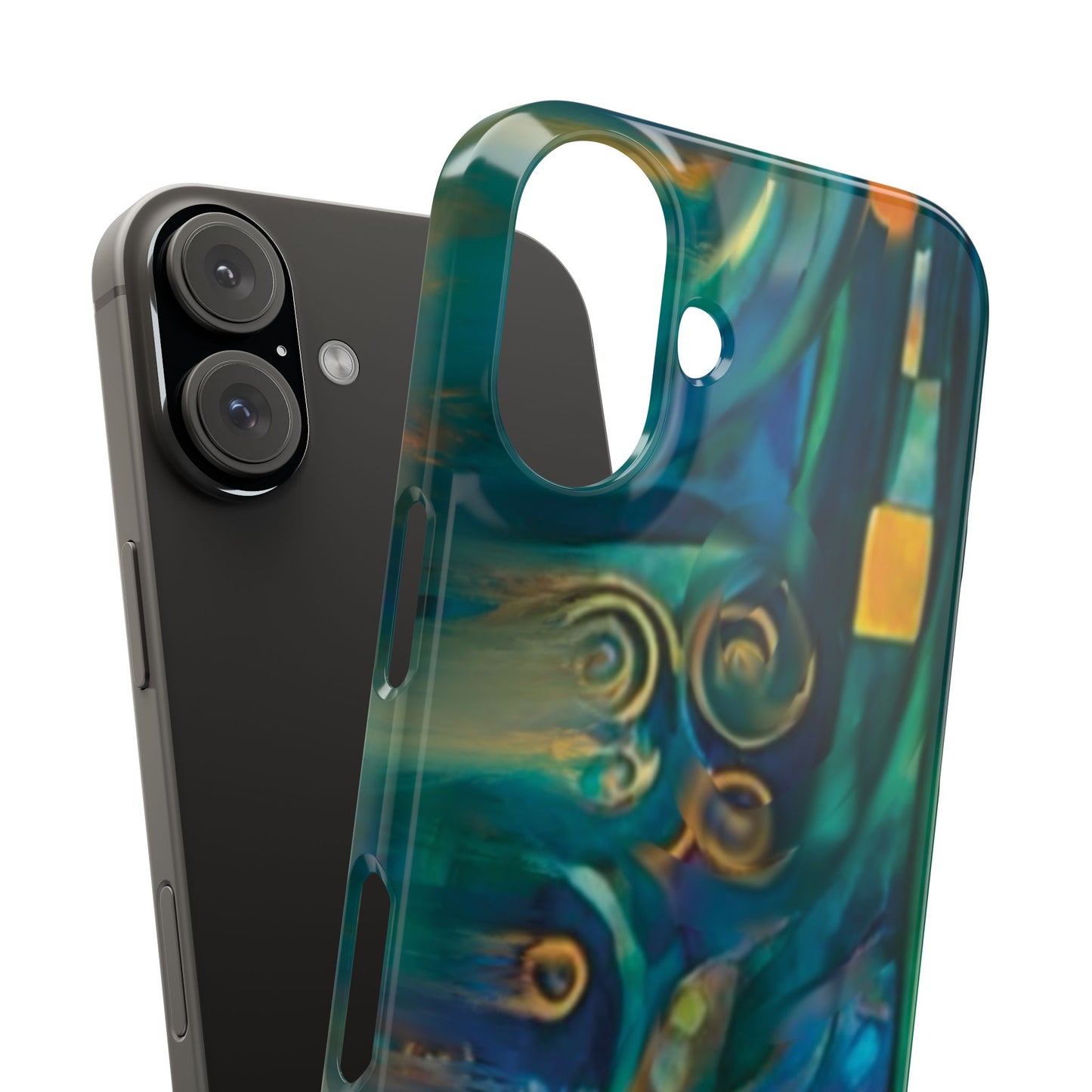 ' Modern Art Slim Phone Case -LOVE I-