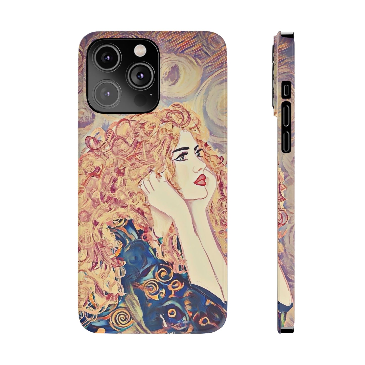 ' Modern Art Slim Phone Case -LOVE,