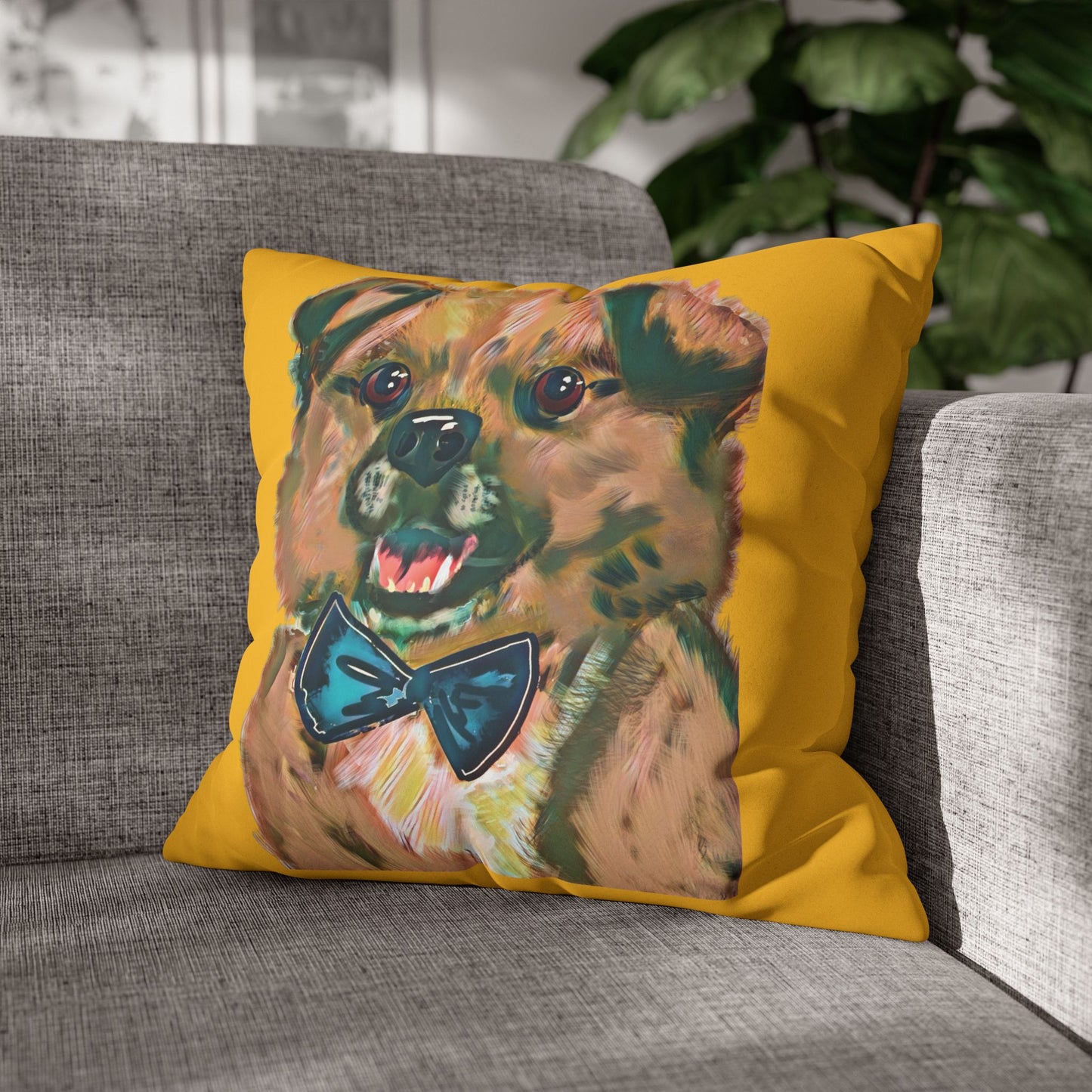Baghlava Pillowcase - Modern Art Portrait Watercolour Design