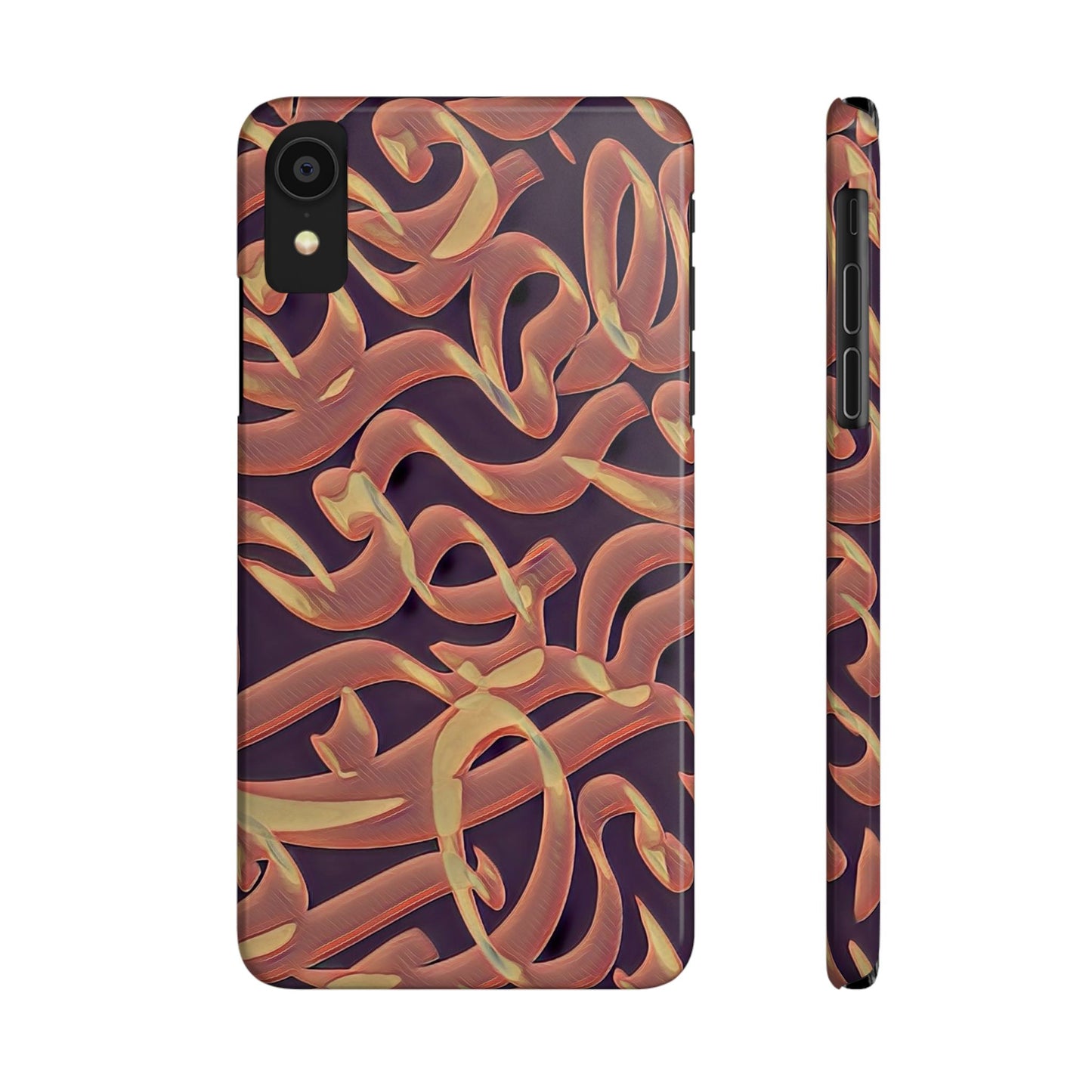 ' Modern Art Slim Phone Case -LOVE I-