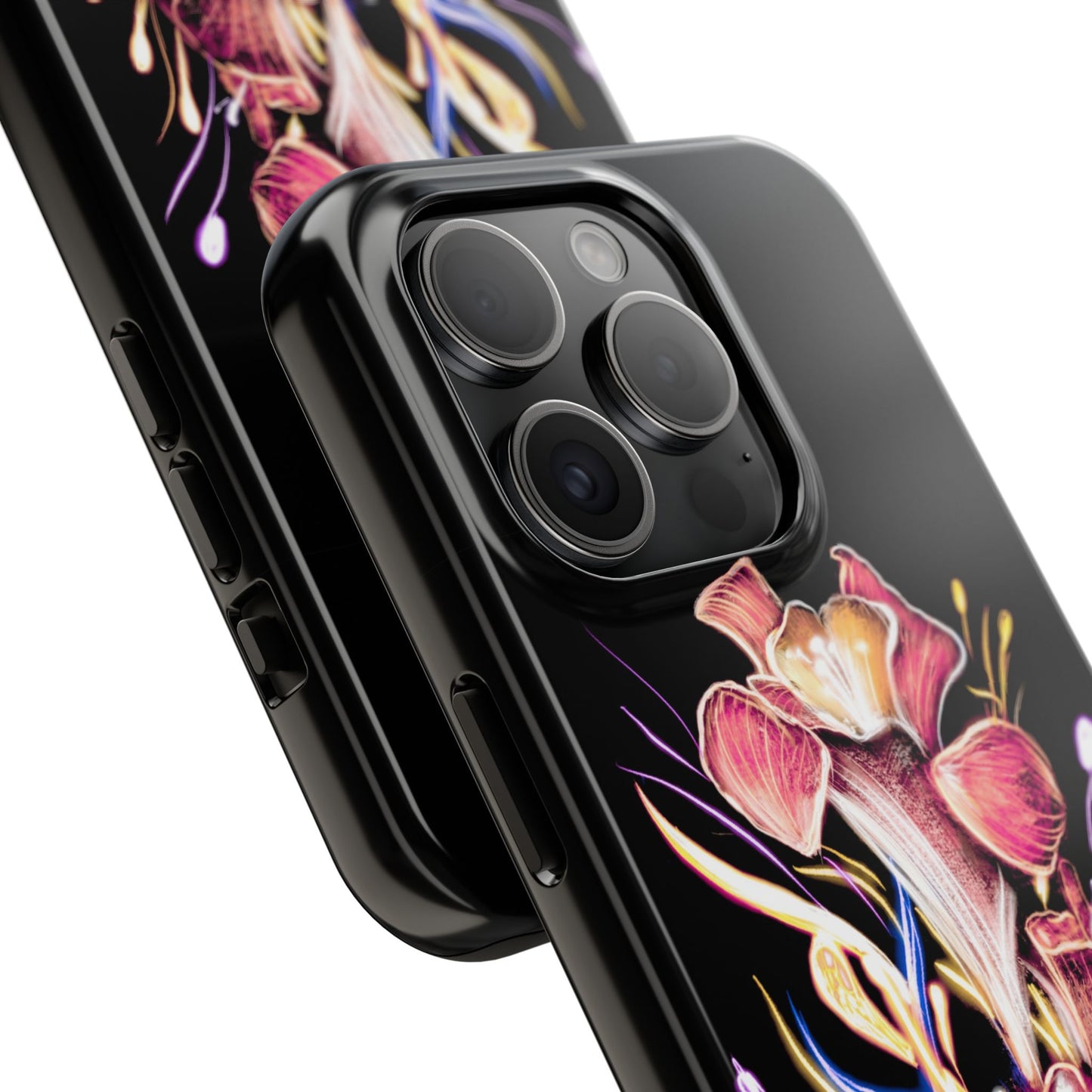 Colorful Calligraphy Flower Chic Stylish Design