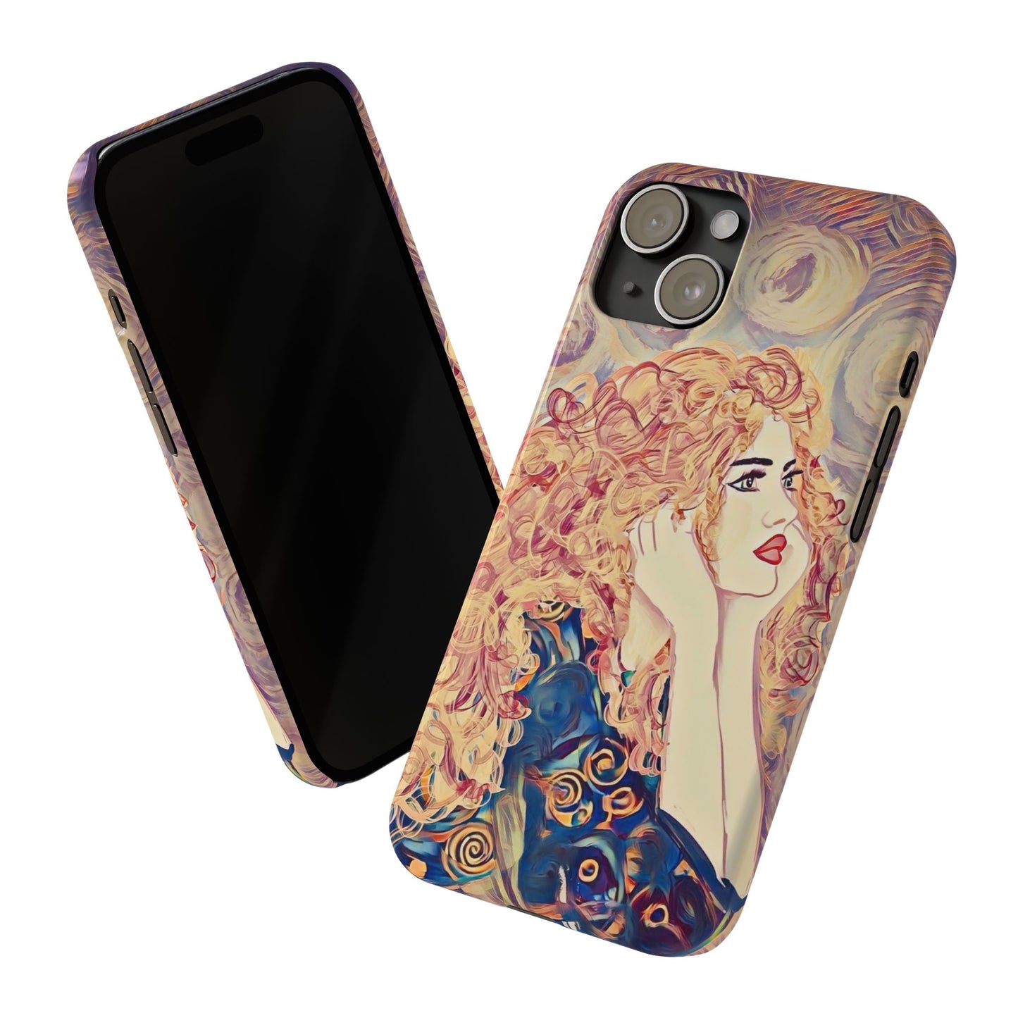 ' Modern Art Slim Phone Case -LOVE,