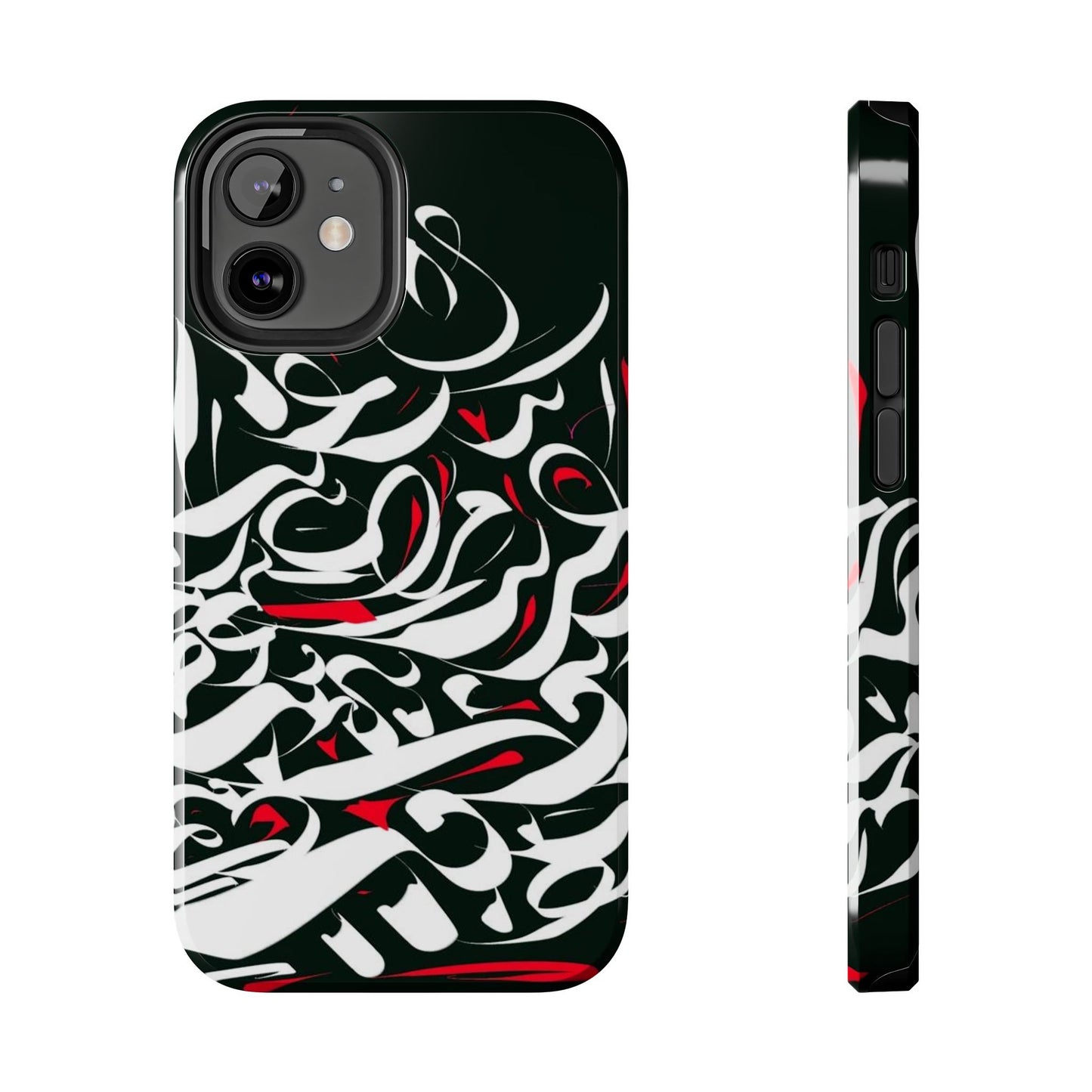 Phone Case Calligraphy Red Black White Tough Phone Case