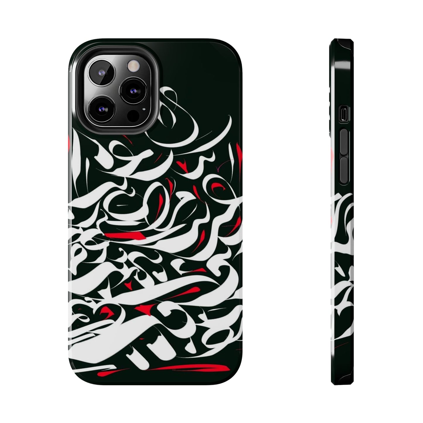 Phone Case Calligraphy Red Black White Tough Phone Case