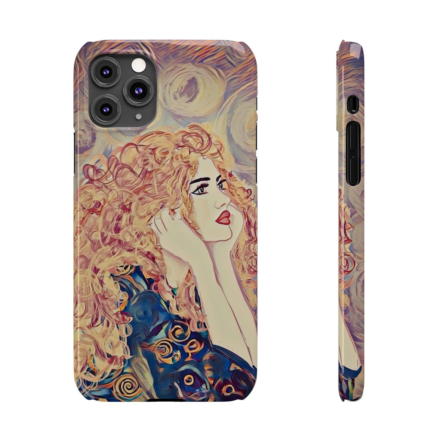 ' Modern Art Slim Phone Case -LOVE,